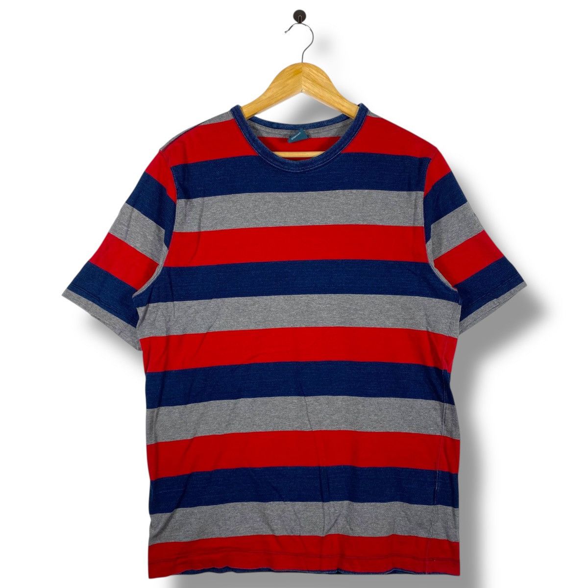 Eternal × Japanese Brand Japanese Brand ETERNAL Real Blue Striped Tee Shirt Large Size US L / EU 52-54 / 3 - 1 Thumbnail