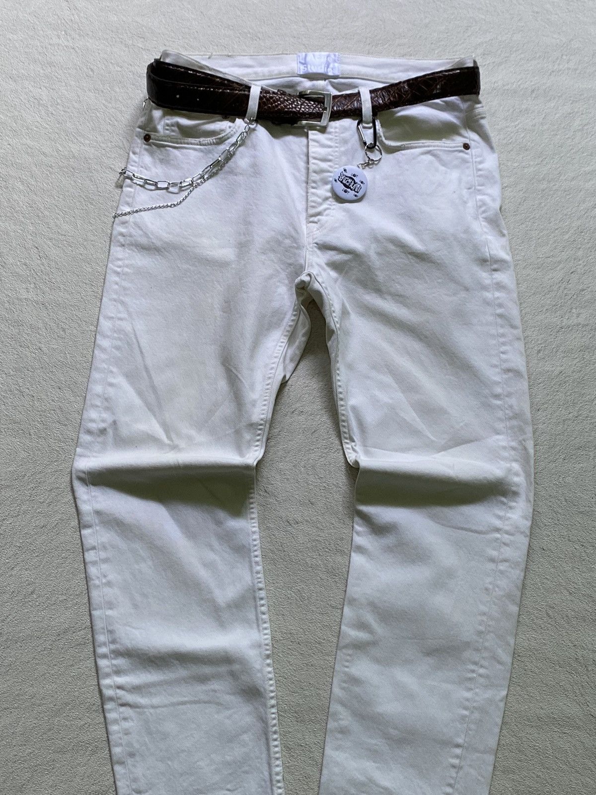 Acne Studios SICK💰 Acne Studios Town White Vintage Jeans Denim Size US 31 - 4 Thumbnail