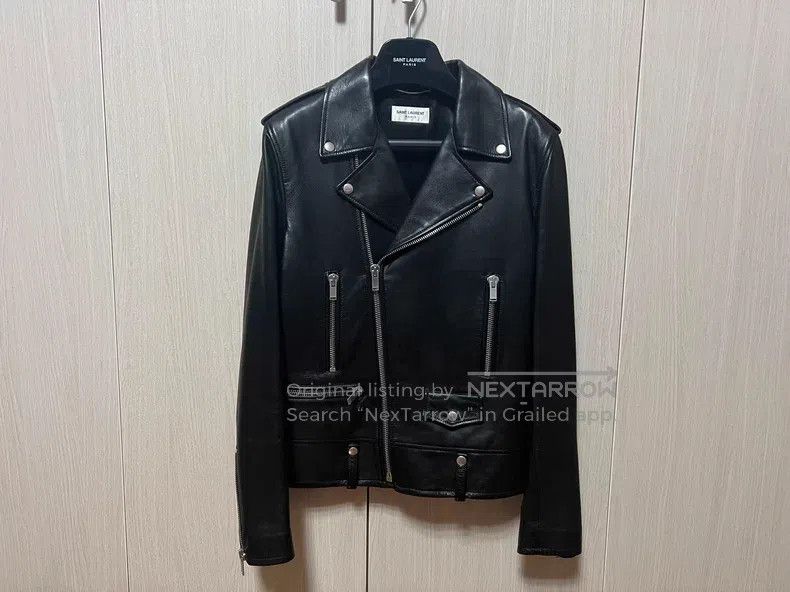 Saint Laurent Paris Saint Laurent Paris Classic black sheepskin motorcycle jac Size US M / EU 48-50 / 2 - 3 Thumbnail