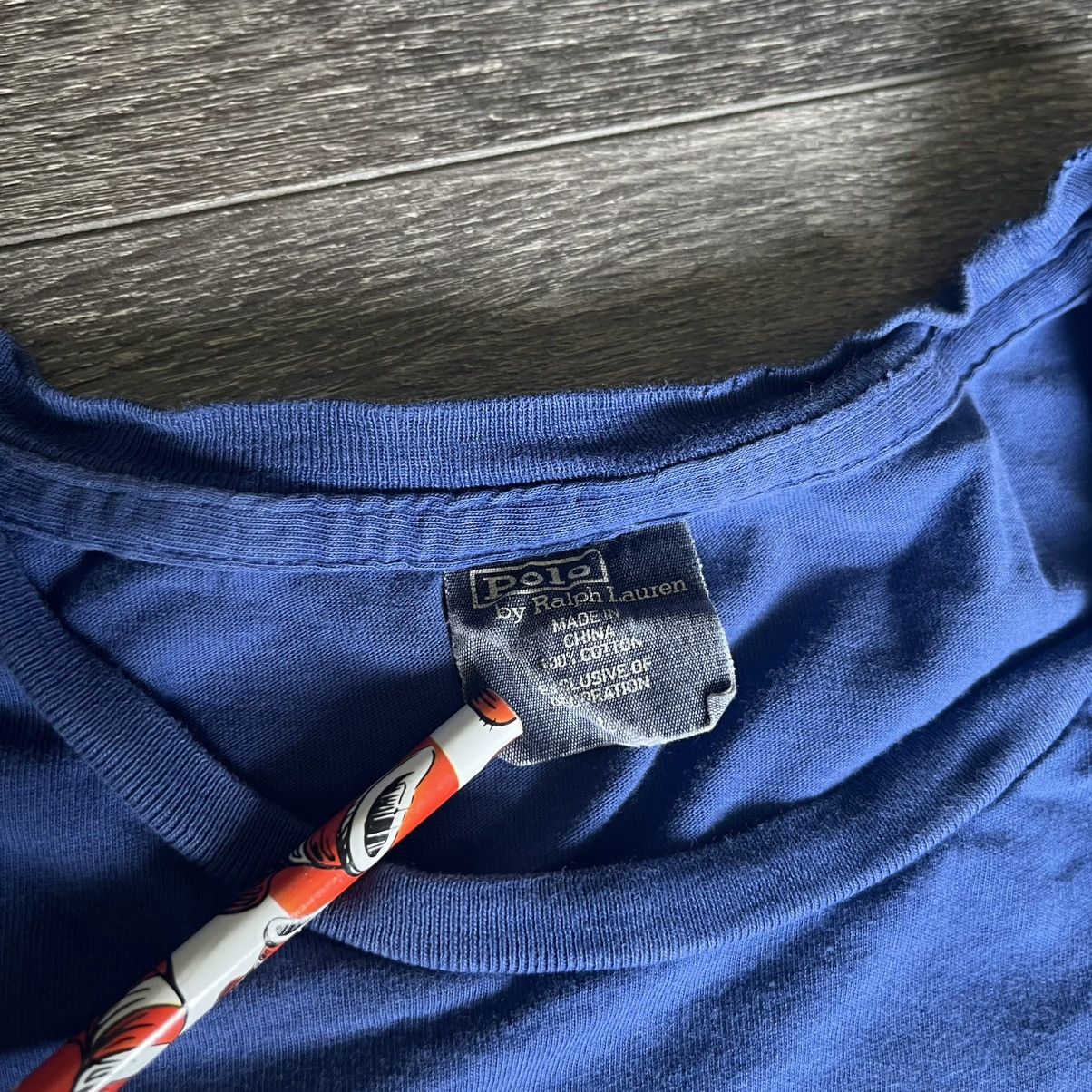Polo Ralph Lauren Vintage 2000s Polo Ralph Lauren 74 Snipe Stitched Logo Tee Size US L / EU 52-54 / 3 - 4 Thumbnail