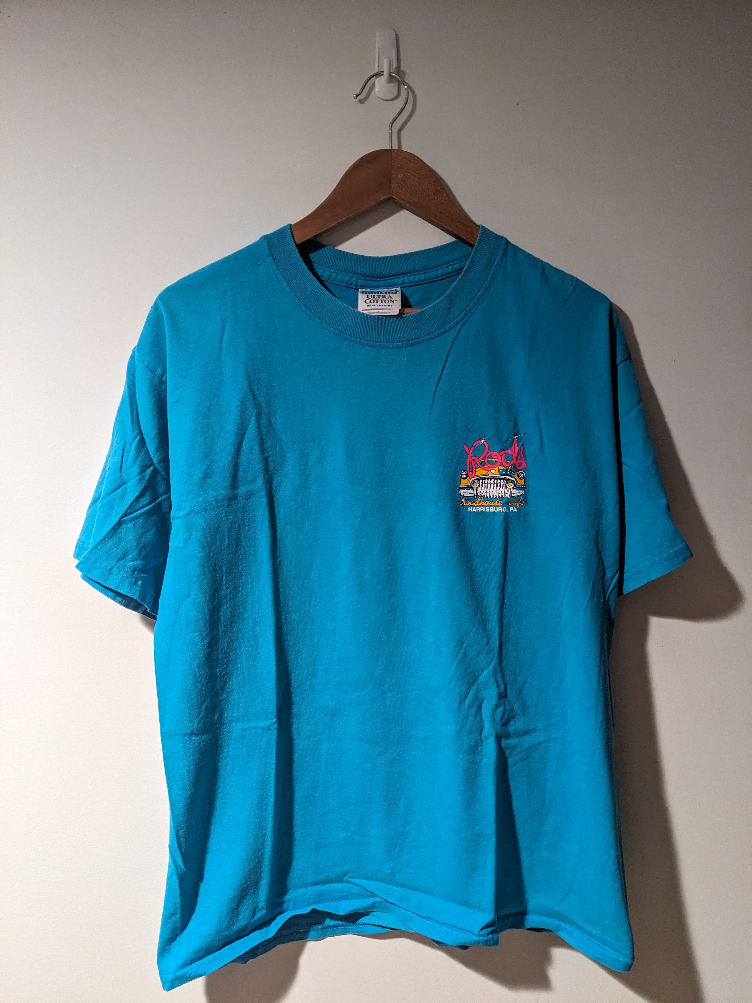 NASCAR × Vintage Vintage 90s Rods Roadhouse Cafe Harrisburg Large T-Shirt Size US L / EU 52-54 / 3 - 3 Thumbnail