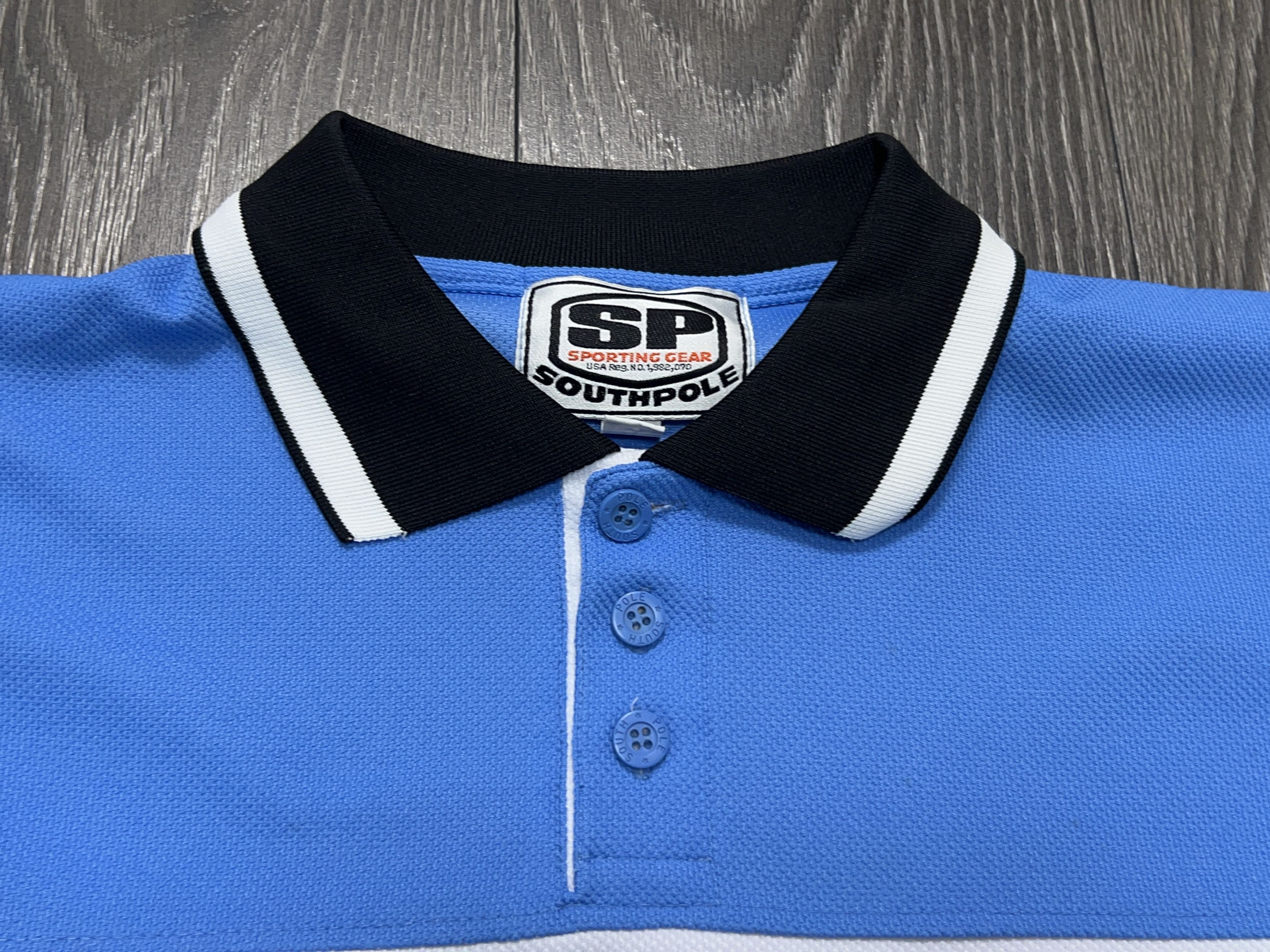 Southpole Vintage Mens Big Logo Embroidery Polo T Shirt Made in Korea Size US M / EU 48-50 / 2 - 3 Thumbnail