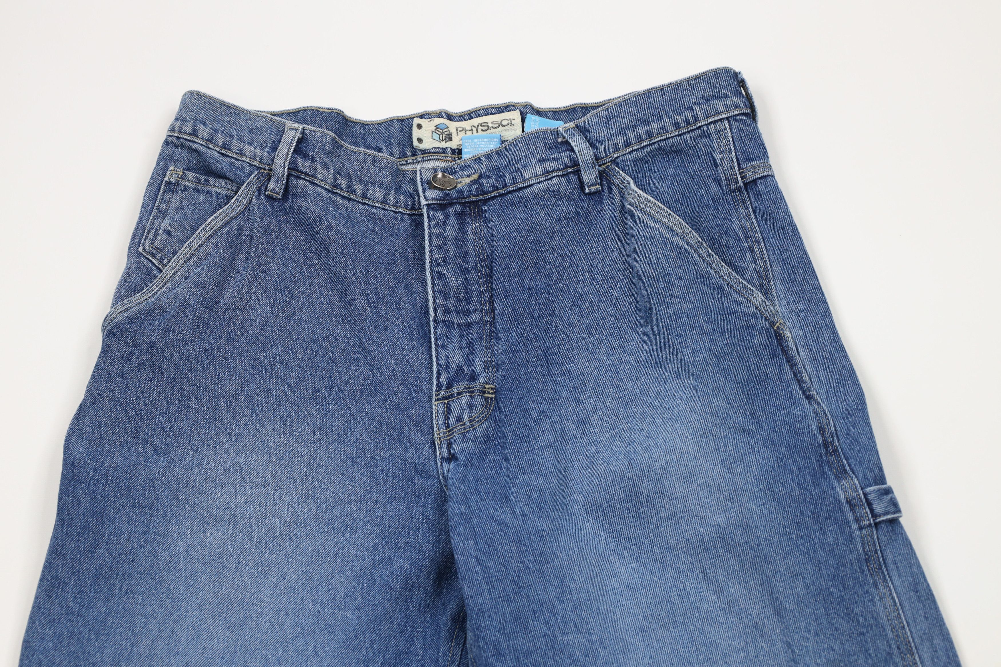 Vintage Vintage 90s Y2K Streetwear Fit Dungaree Denim Jeans Blue Size US 34 / EU 50 - 2 Thumbnail