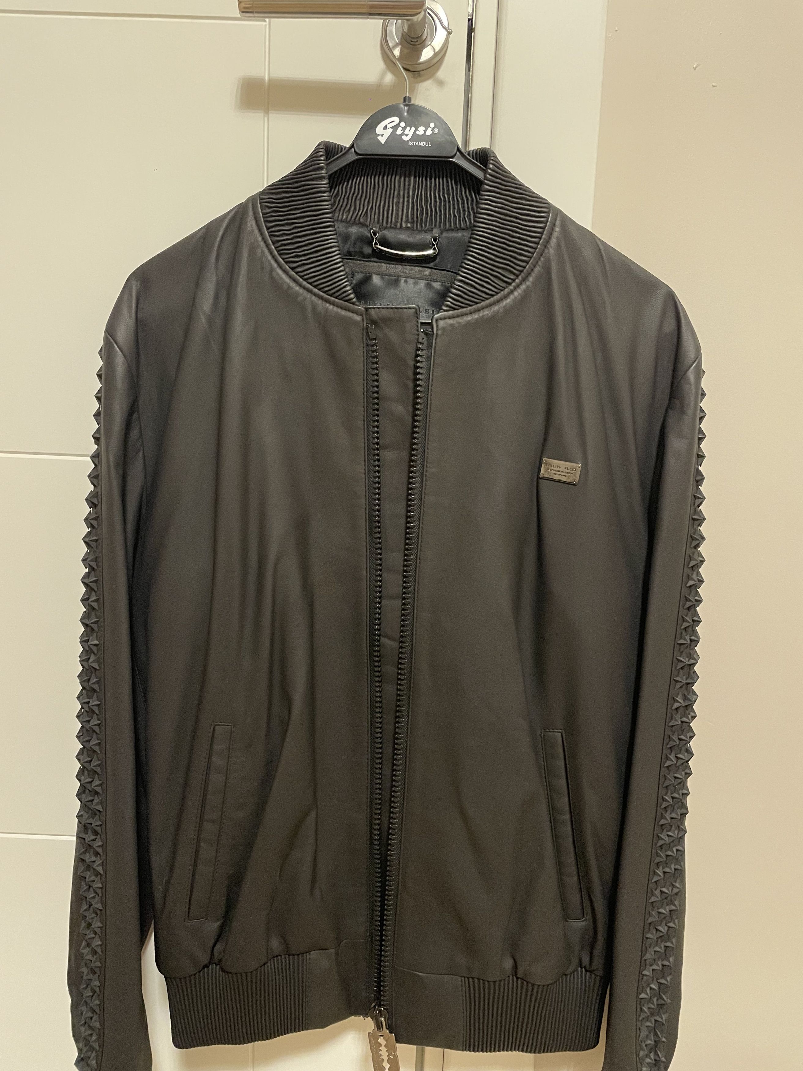 Philipp Plein Philipp Plein Black Leather Jacket M Limited Edition Size US M / EU 48-50 / 2 - 1 Thumbnail