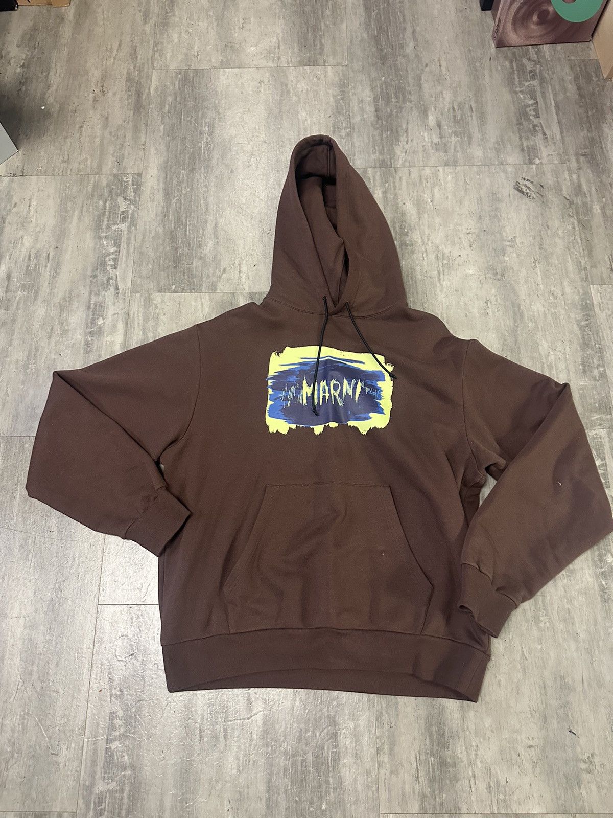 Marni Marni brown hoodie pre owned men’s large Size US L / EU 52-54 / 3 - 1 Thumbnail