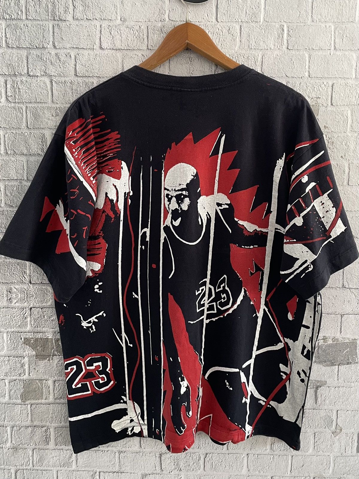 Nike 90s Nike Michael Jordan AOP T Shirt L Single Stitch Grails Size US L / EU 52-54 / 3 - 2 Thumbnail