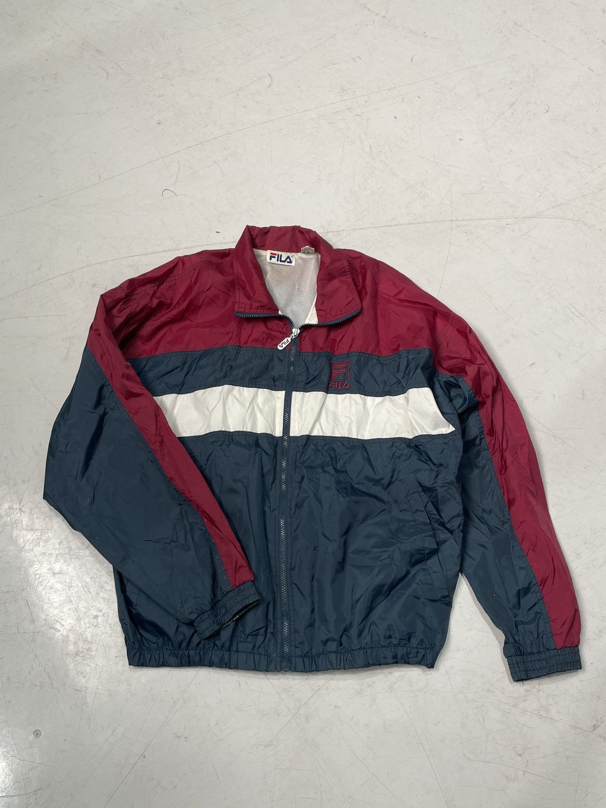 Fila × Vintage Vintage Fila navy and red windbreaker Size US XL / EU 56 / 4 - 1 Thumbnail