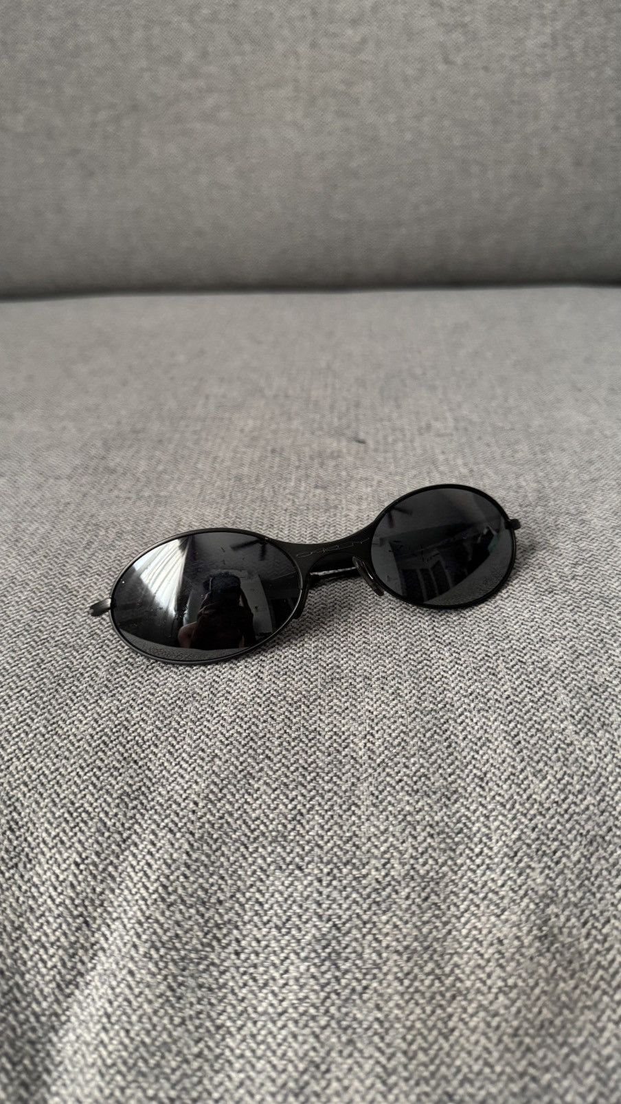 Oakley 90’s Vintage Oakley E Wire Gen 1 Steel Gray Sunglasses Size ONE SIZE - 2 Thumbnail