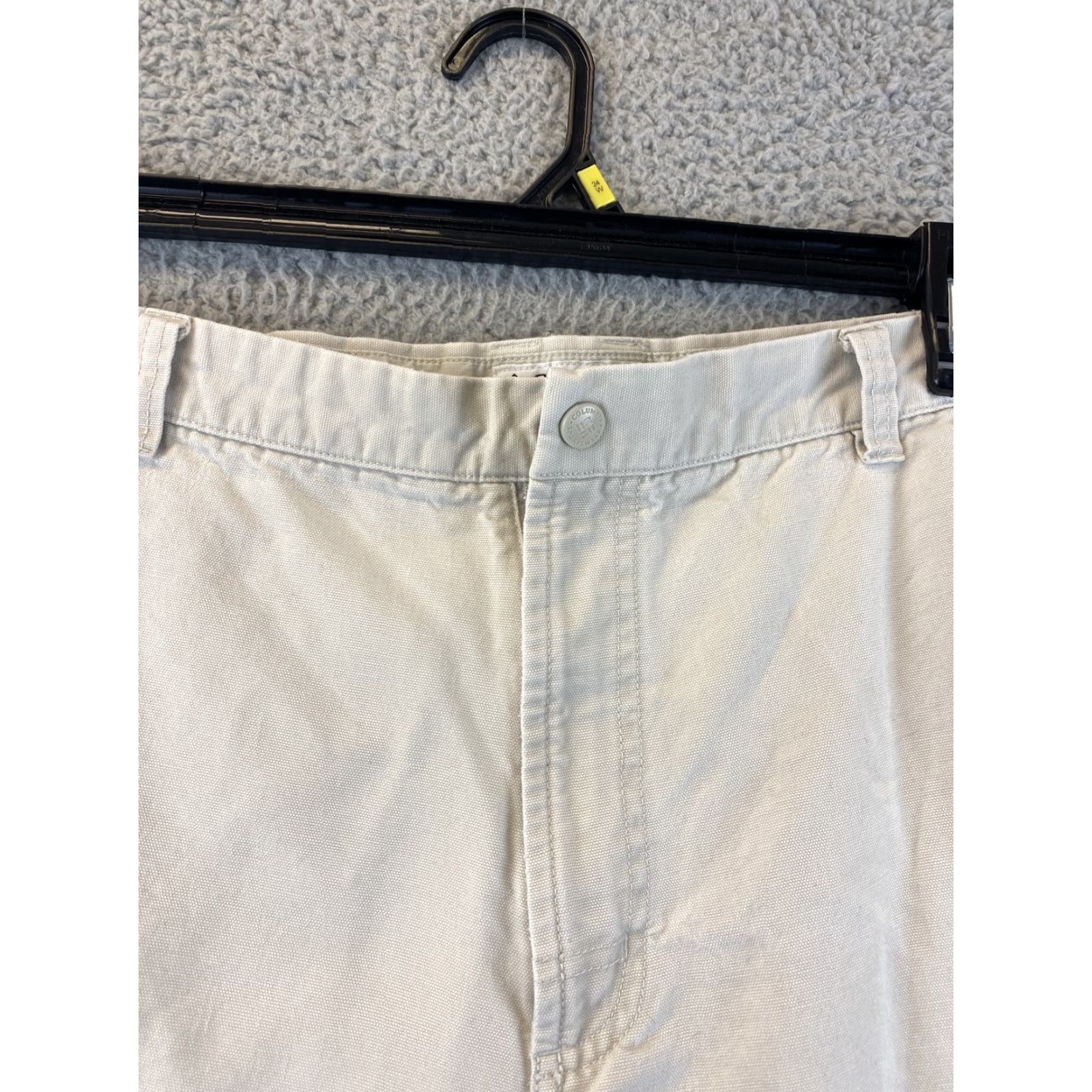 Vintage Columbia Men’s Chino Shorts - 40x10 Tan Cotton, Flat Front, Regular Fit, 10" Inseam, Breathable, Casual, Outdoor Size US 40 / EU 56 - 3 Thumbnail