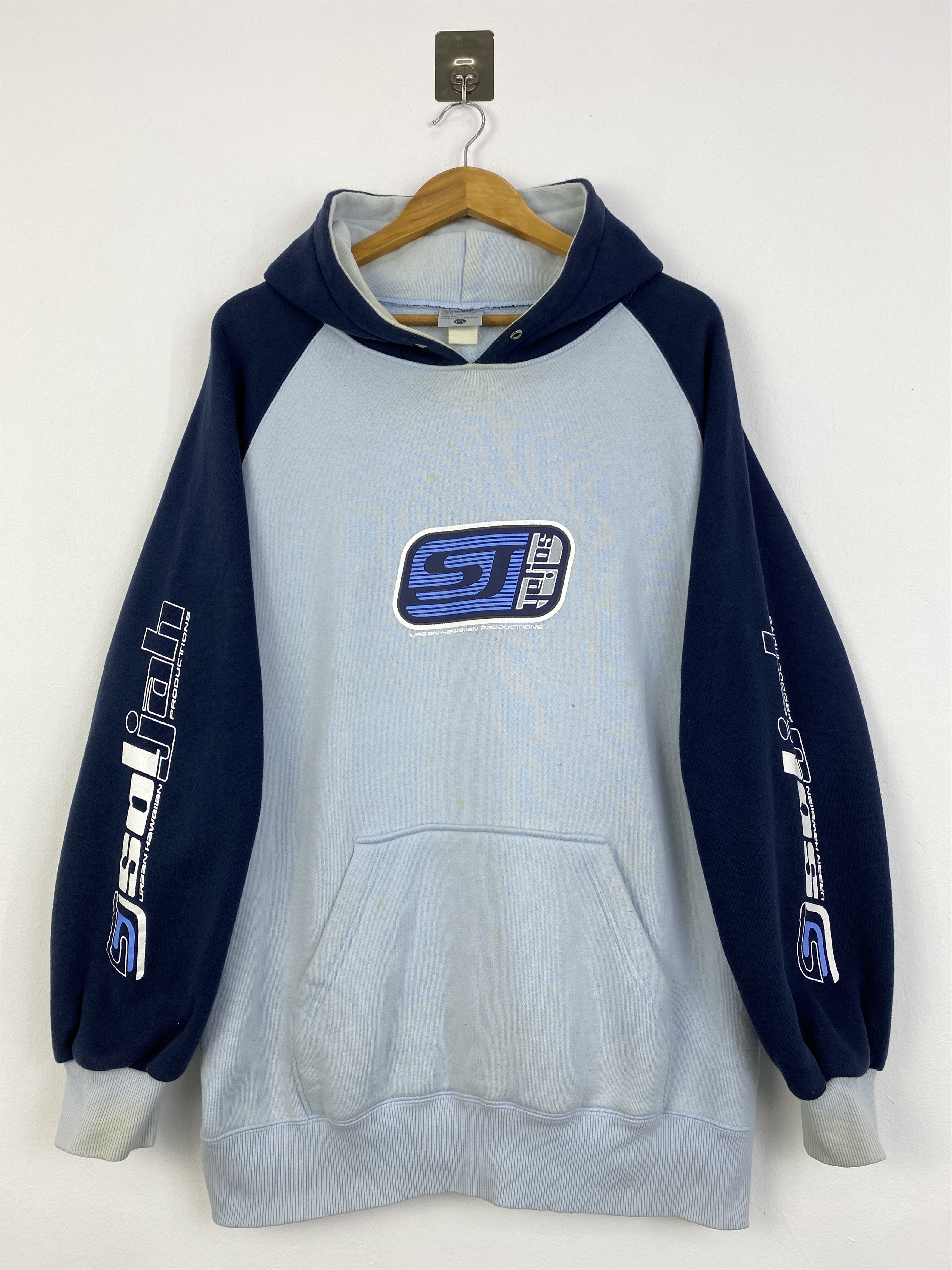 Vintage Vintage 90s Soljah Surfing Hawaii Pullover Hoodie SH0062 Size US XL / EU 56 / 4 - 1 Thumbnail