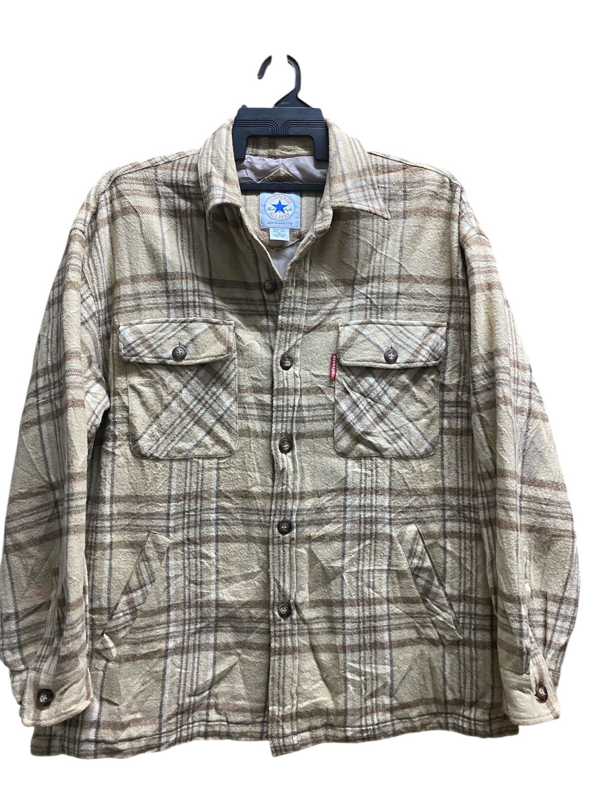 Converse × Vintage Converse Flannel Jacket retro Size US XXL / EU 58 / 5 - 2 Thumbnail