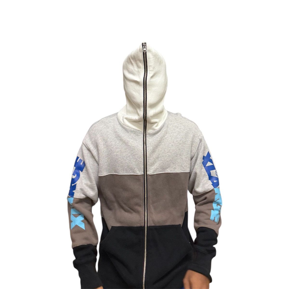 Xlarge X Large colour block zip up hoodies Size US L / EU 52-54 / 3 - 10 Thumbnail
