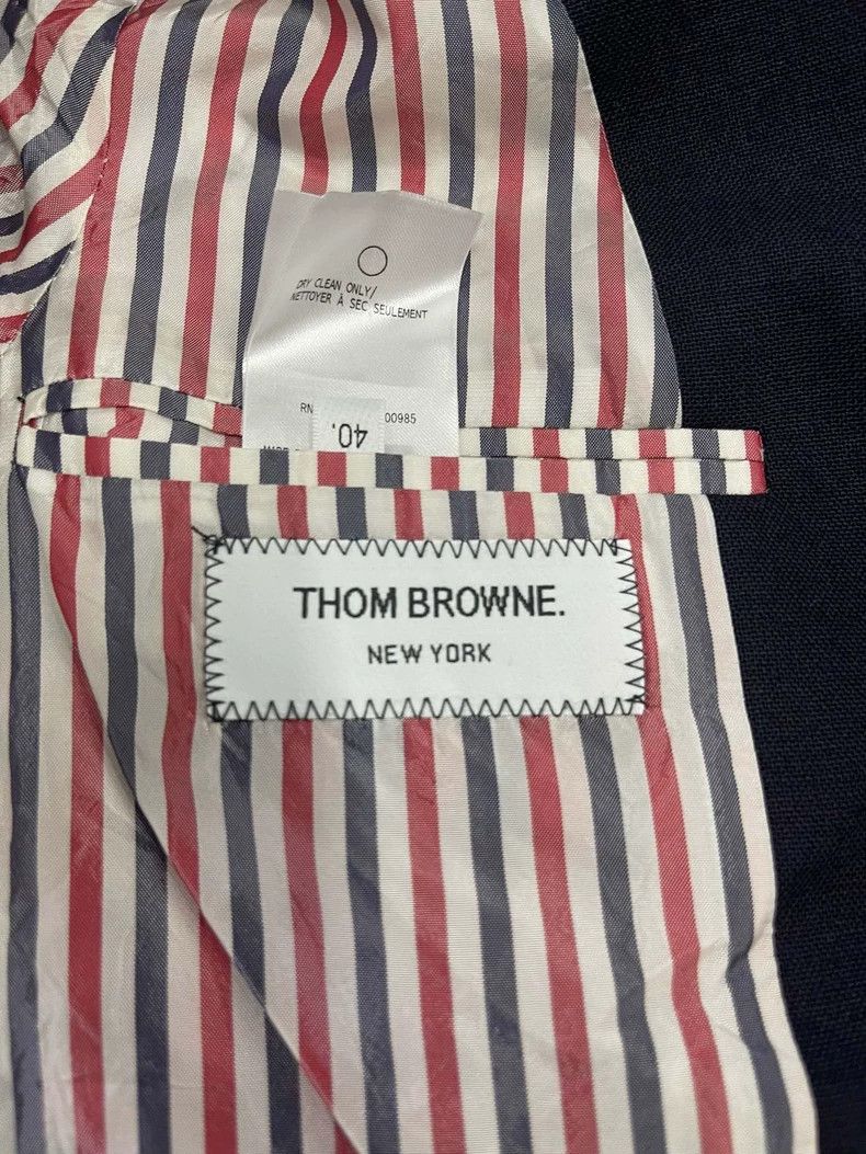 Thom Browne Thom Browne Dark blue suit jacket 2503-Nextarrow Size XS / US 0-2 / IT 36-38 - 4 Thumbnail