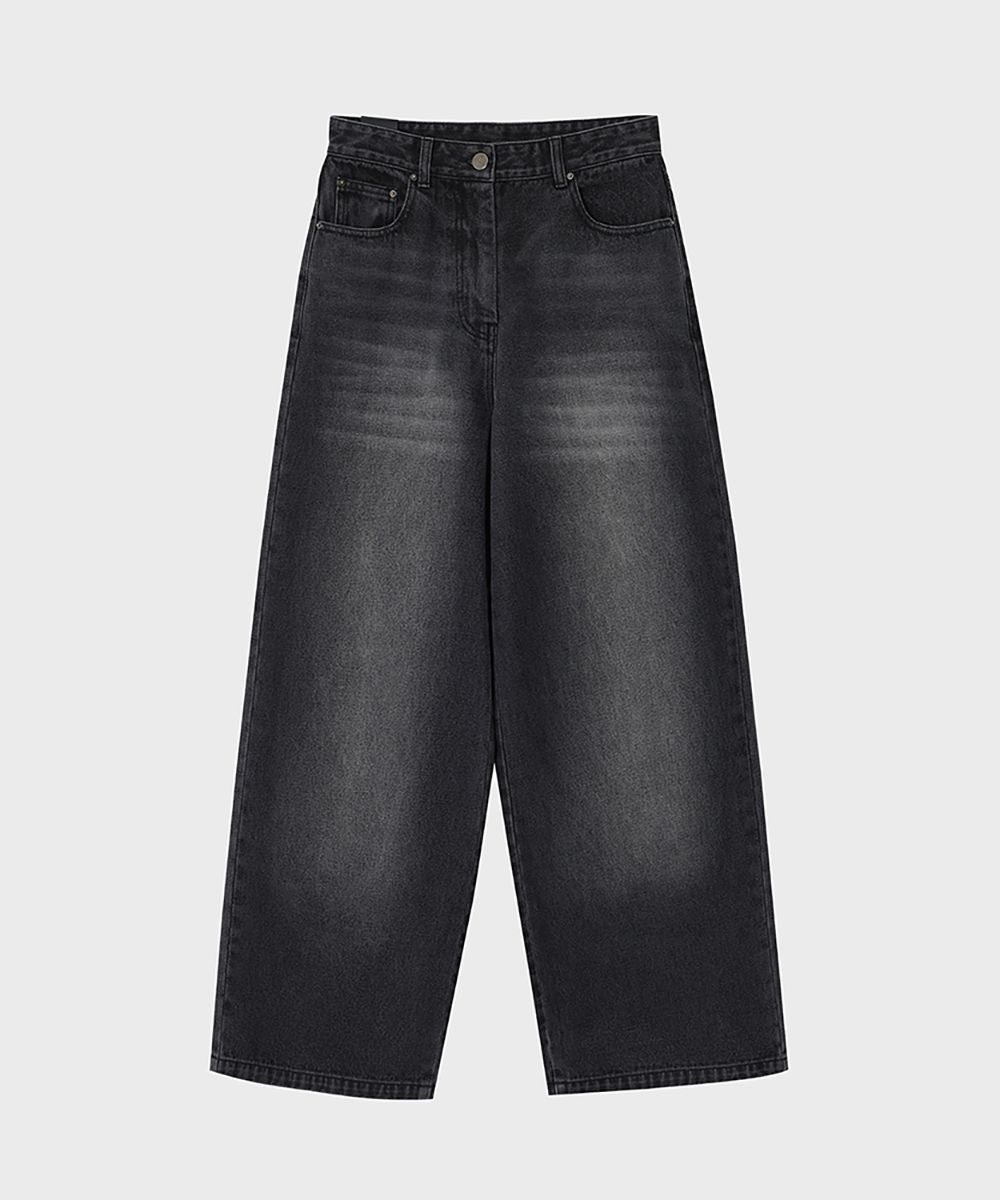 Other Noire Black Cat Wide Denim Size US 34 / EU 50 - 2 Thumbnail