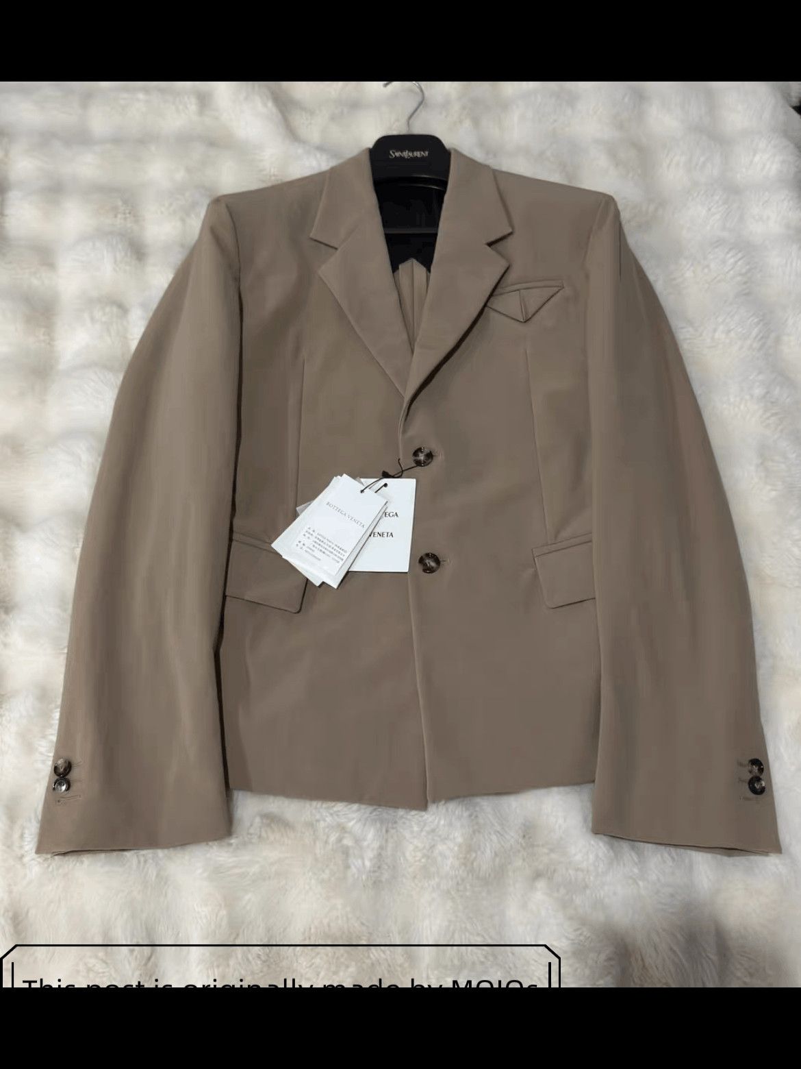 Bottega Veneta Sz 48 Bottega Veneta Triangle Shape Logo Blazer Jacket Size US M / EU 48-50 / 2 - 1 Thumbnail