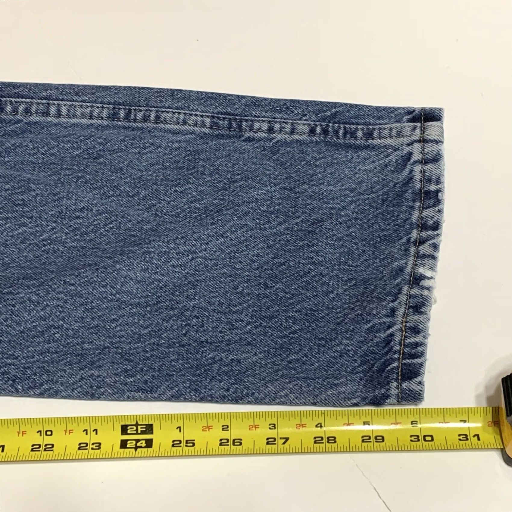 Wrangler Wrangler Jeans Regular Fit Denim Blue Jeans Mens 36x30 Straight Leg Distressed Wrangler Premium Quality Size US 36 / EU 52 - 6 Thumbnail