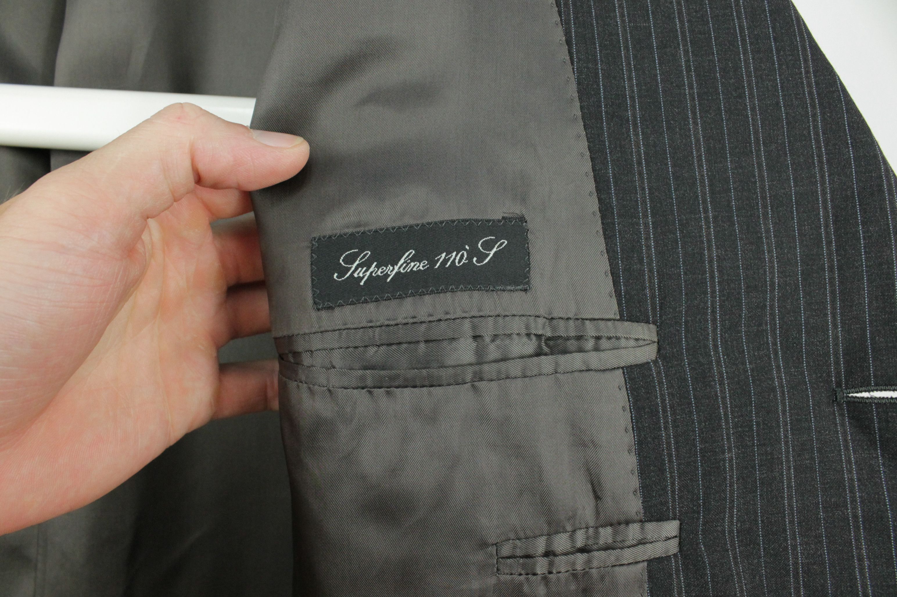 Caruso Raffaele Caruso Superfine 100's 3 BTN Striped Blazer Jacket Size US L / EU 52-54 / 3 - 8 Thumbnail