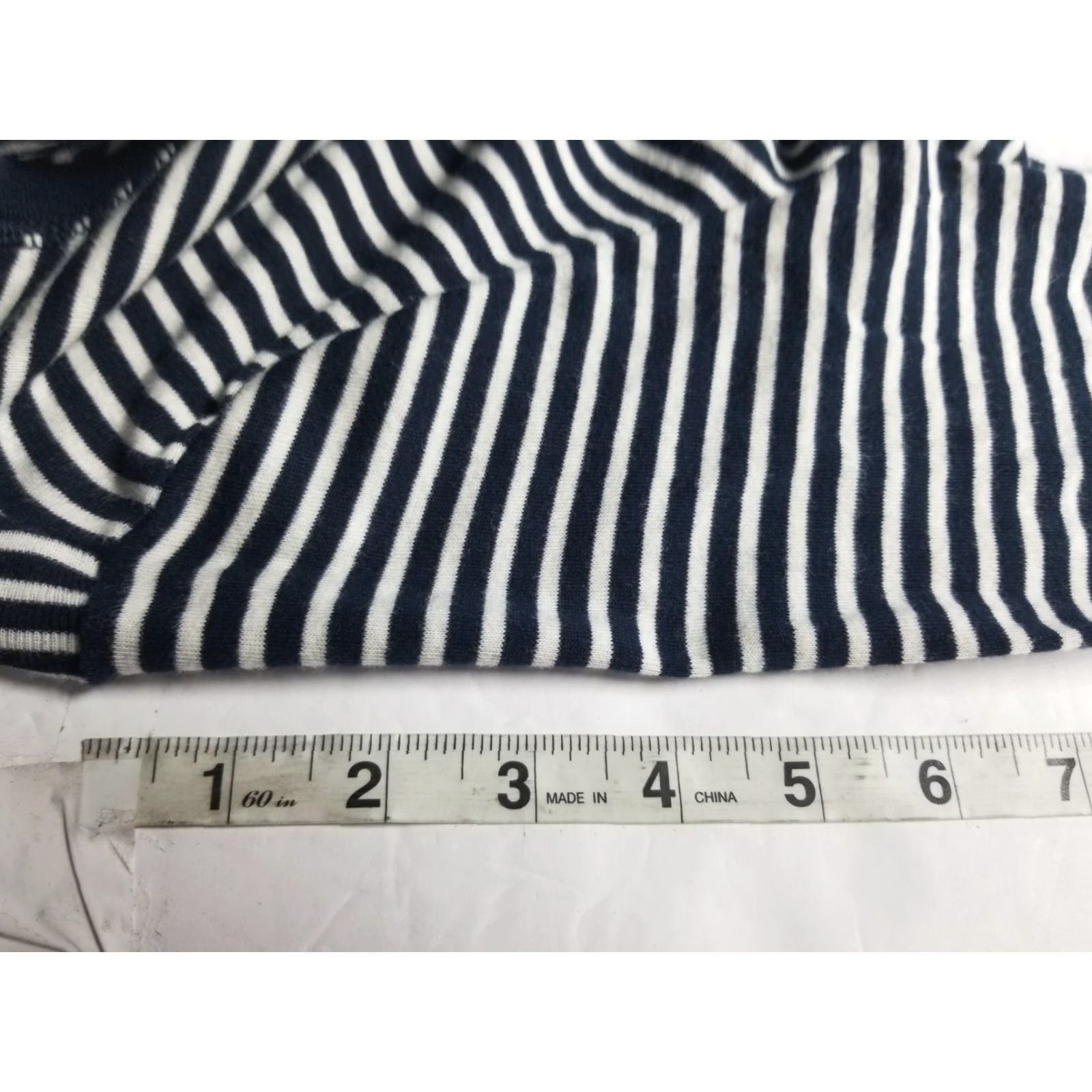 Ralph Lauren Lauren Ralph Lauren Shirt Womens Long Sleeve Striped Blue Multicolor L Large Elbow Patch Classic Casual Womens Size L / US 10 / IT 46 - 7 Thumbnail