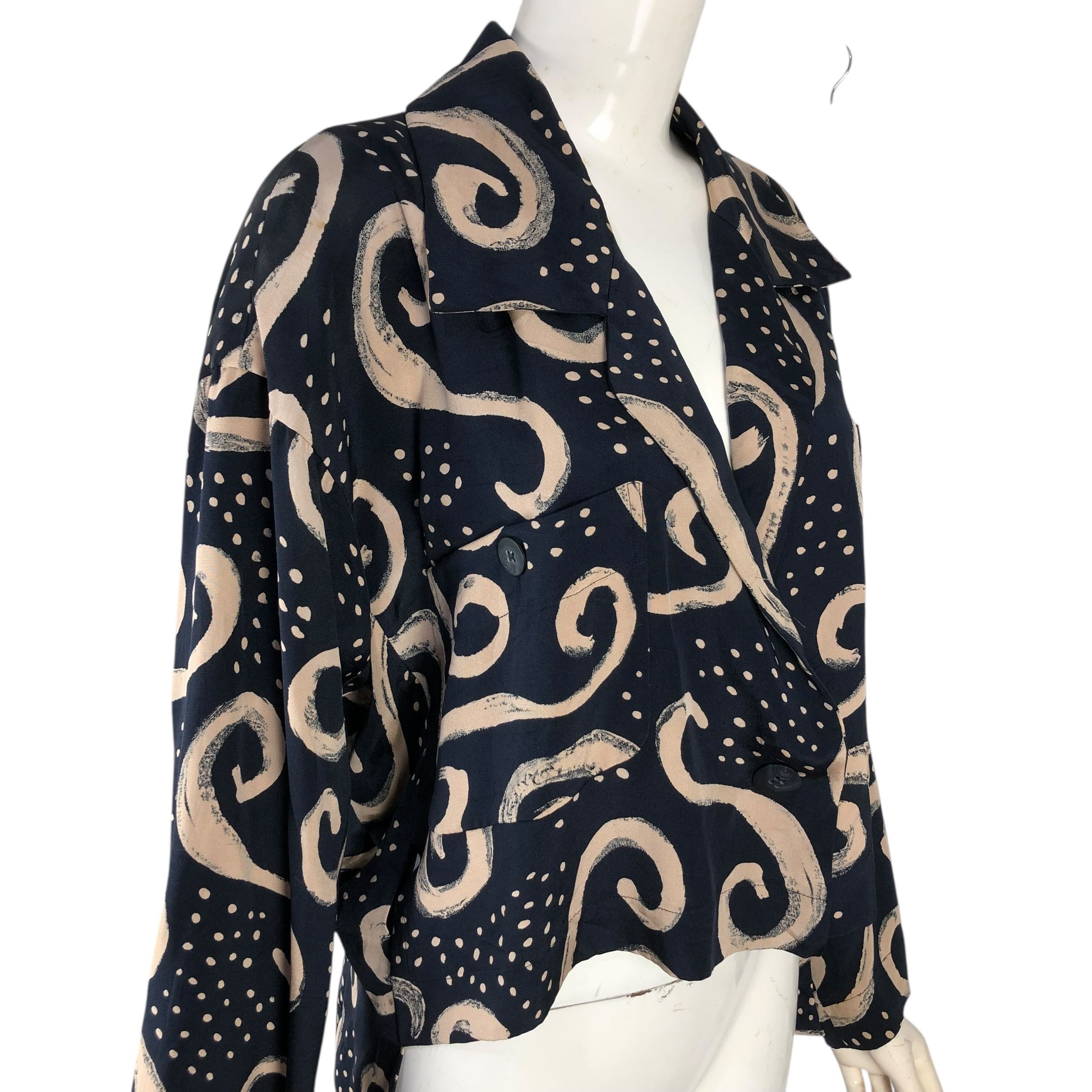Issey Miyake Vintage Issey Miyake S/S 2002 Silk Blouse Size M / US 6-8 / IT 42-44 - 8 Thumbnail