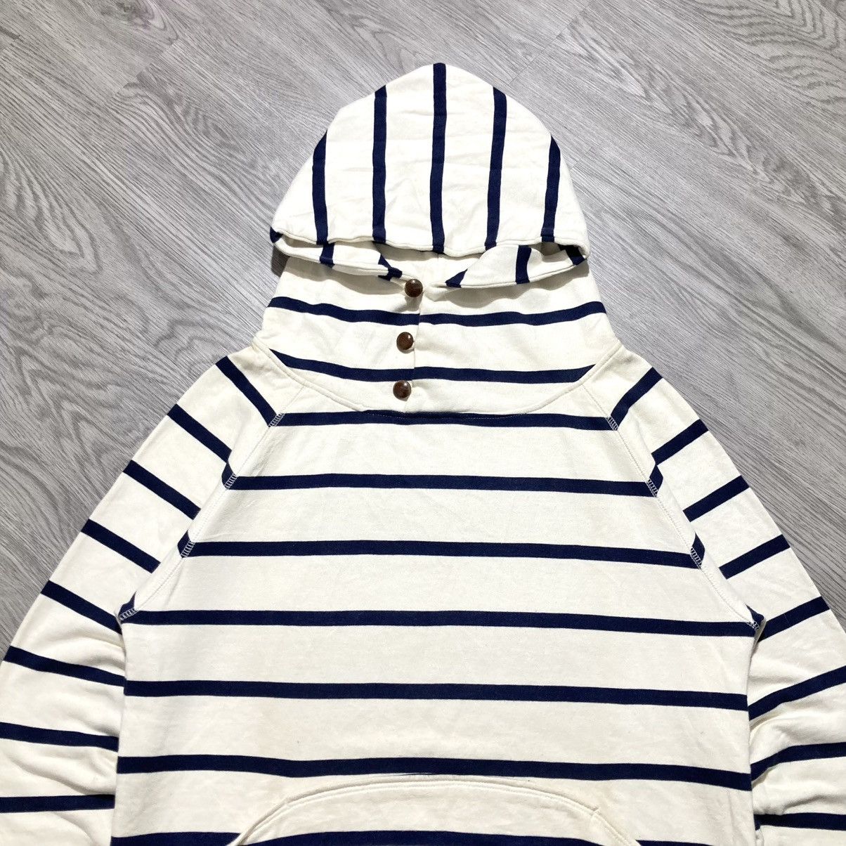 20471120 2000s Go Slow Caravan Striped Unique Hoodie Kapital Style Size US L / EU 52-54 / 3 - 2 Thumbnail