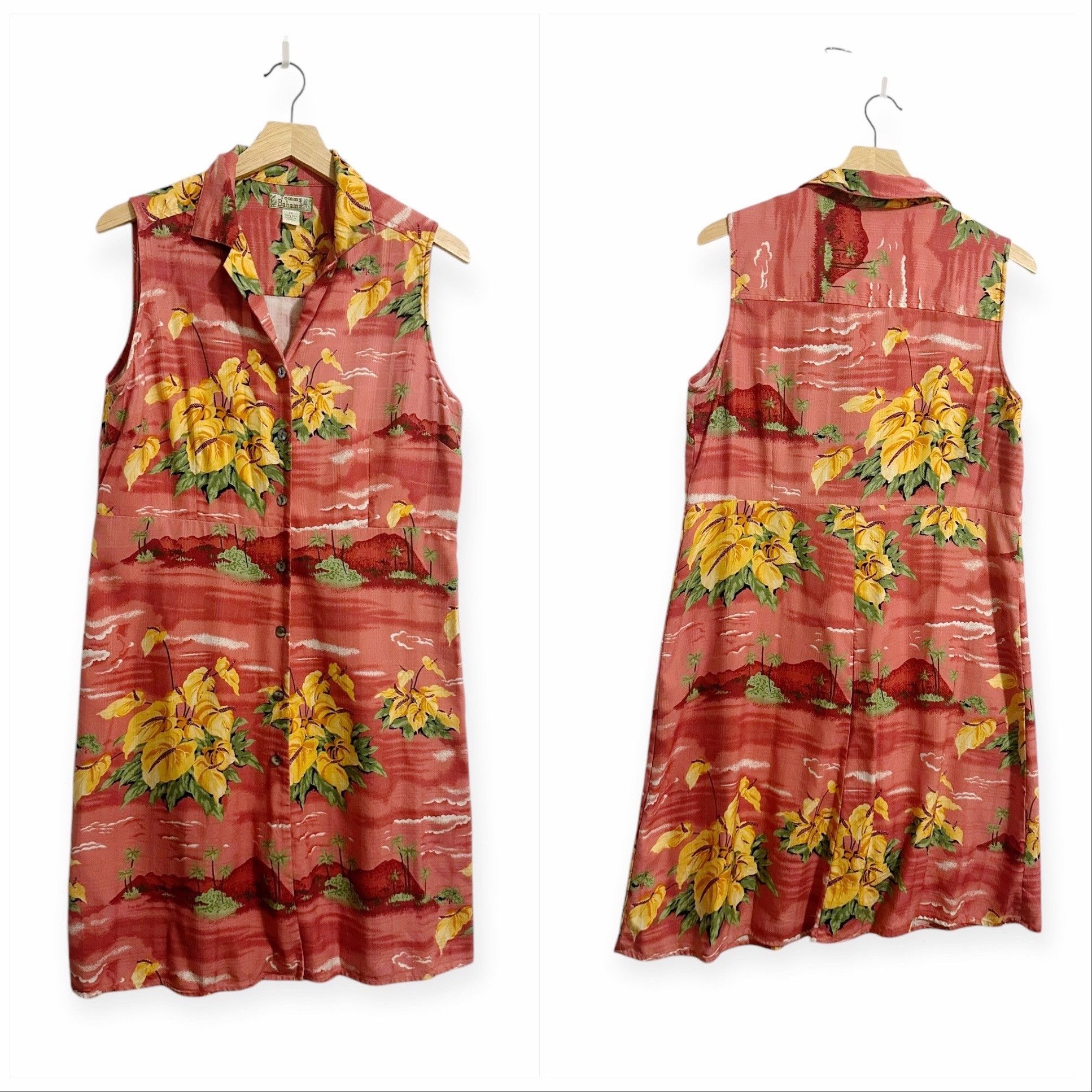 Tommy Bahama Tommy Bahama Silk Sleeveless Shirt Dress, Size 14, Hawaiian Size XL / US 12-14 / IT 48-50 - 16 Thumbnail