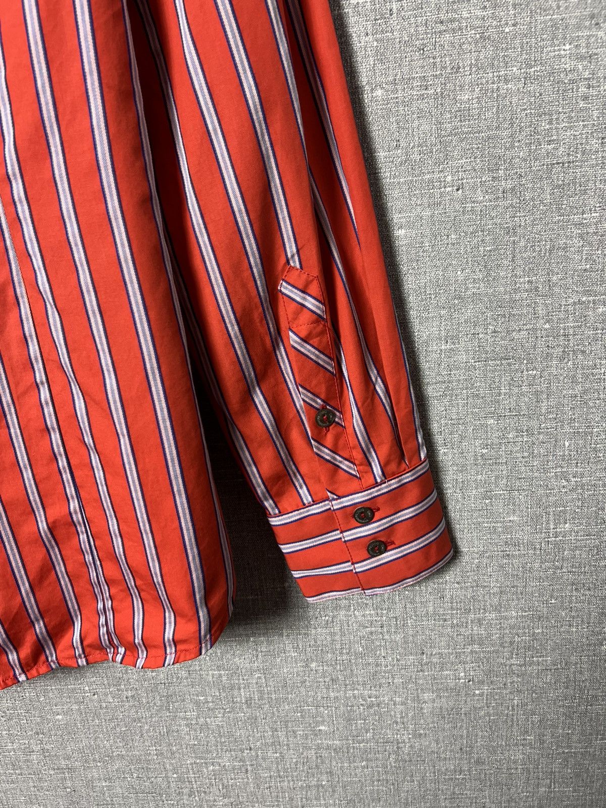 Dolce & Gabbana Dolce Gabbana Button Striped Shirt Big Logo Ultra Sports D&G Size US S / EU 44-46 / 1 - 4 Thumbnail