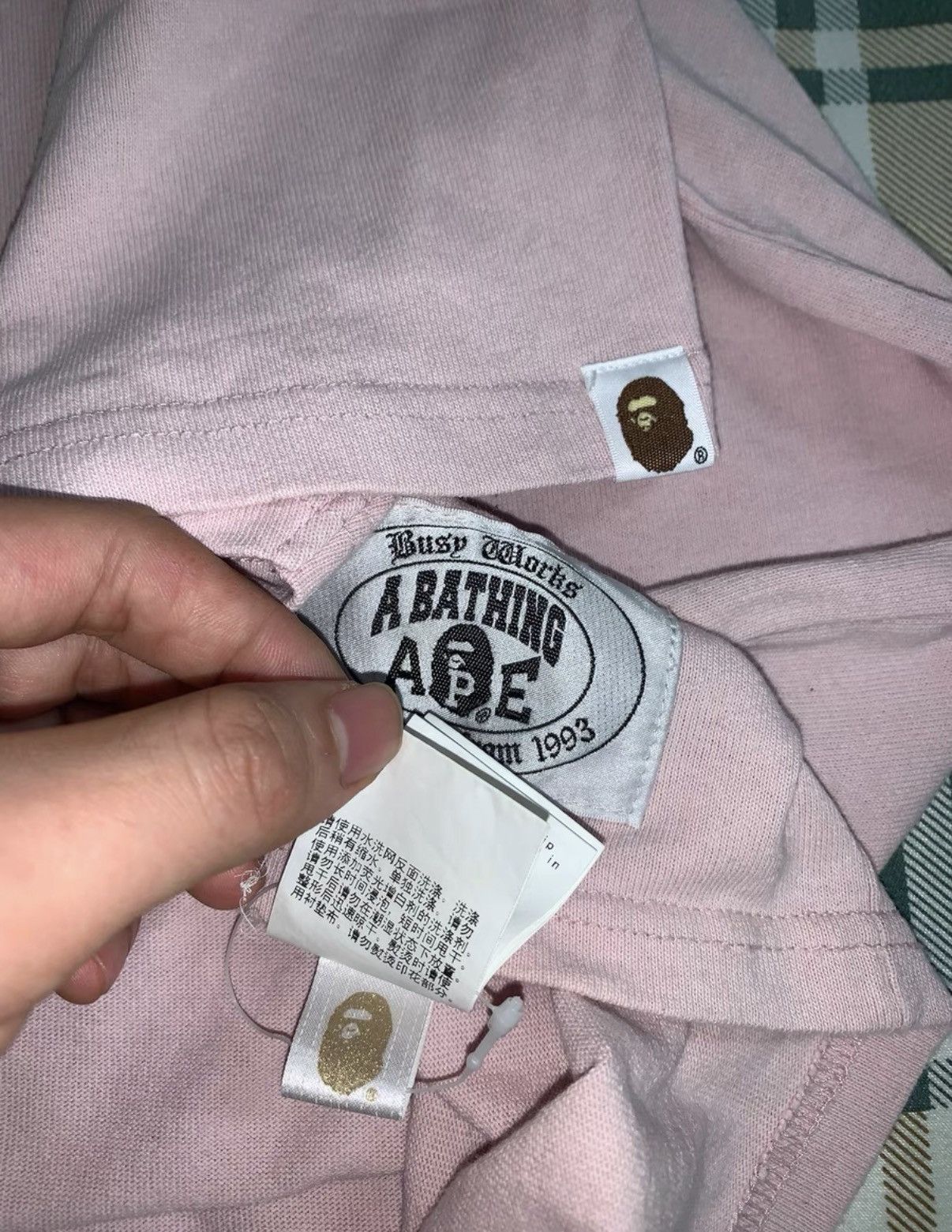 Bape BAPE OG Nigo era pink short-sleeve T-shirt Size US L / EU 52-54 / 3 - 6 Thumbnail