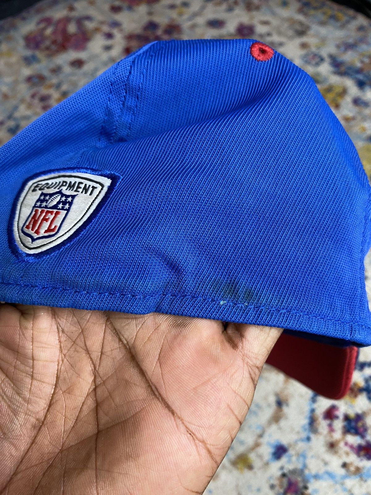 Reebok Classic Reebok NY New York Giants NFL Equipments Onfield Hat Size 42 - 6 Thumbnail