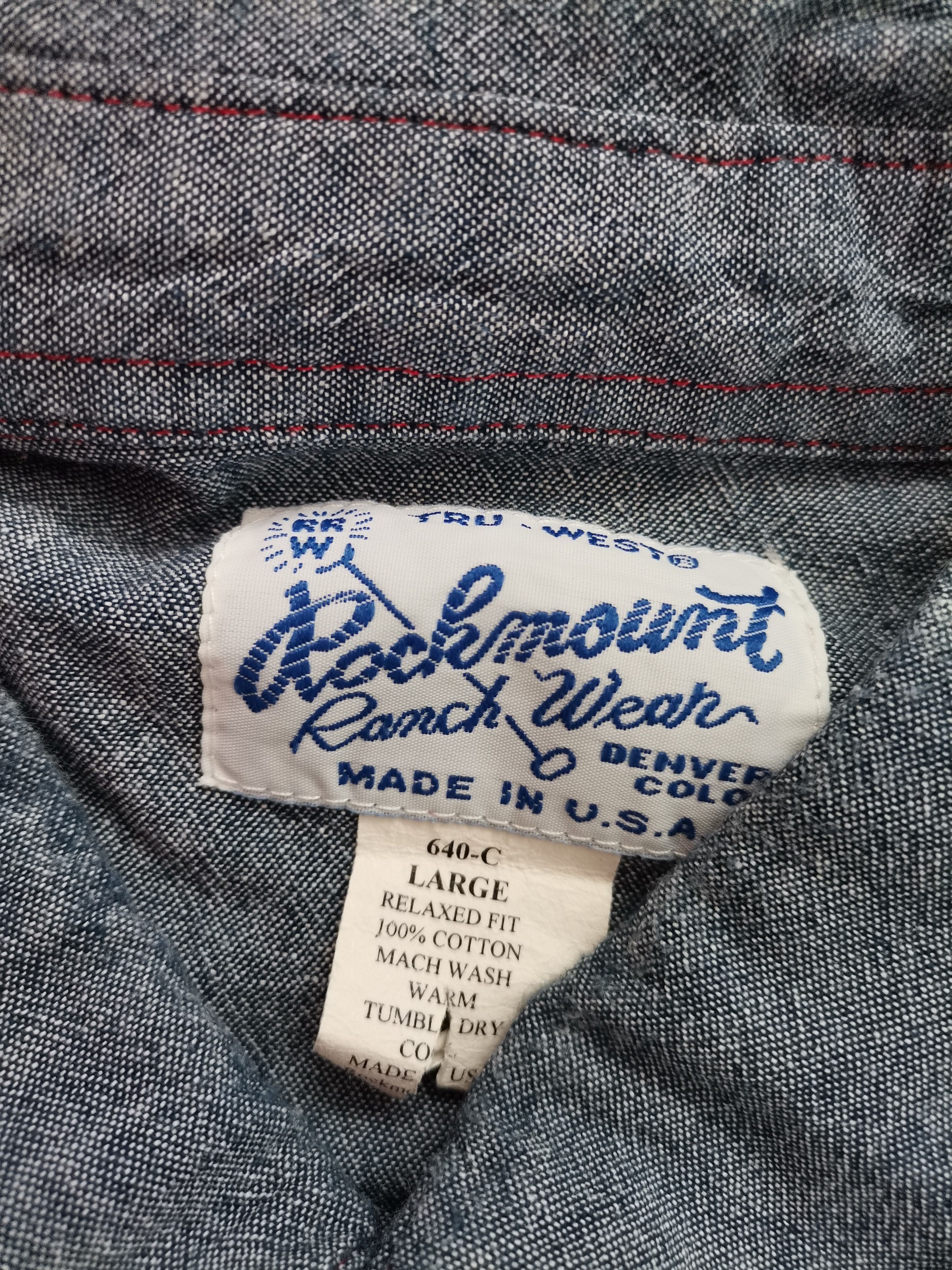 Rockmount Ranch Wear Vintage Rockmount Ranch Wear Shirt Size US L / EU 52-54 / 3 - 5 Thumbnail