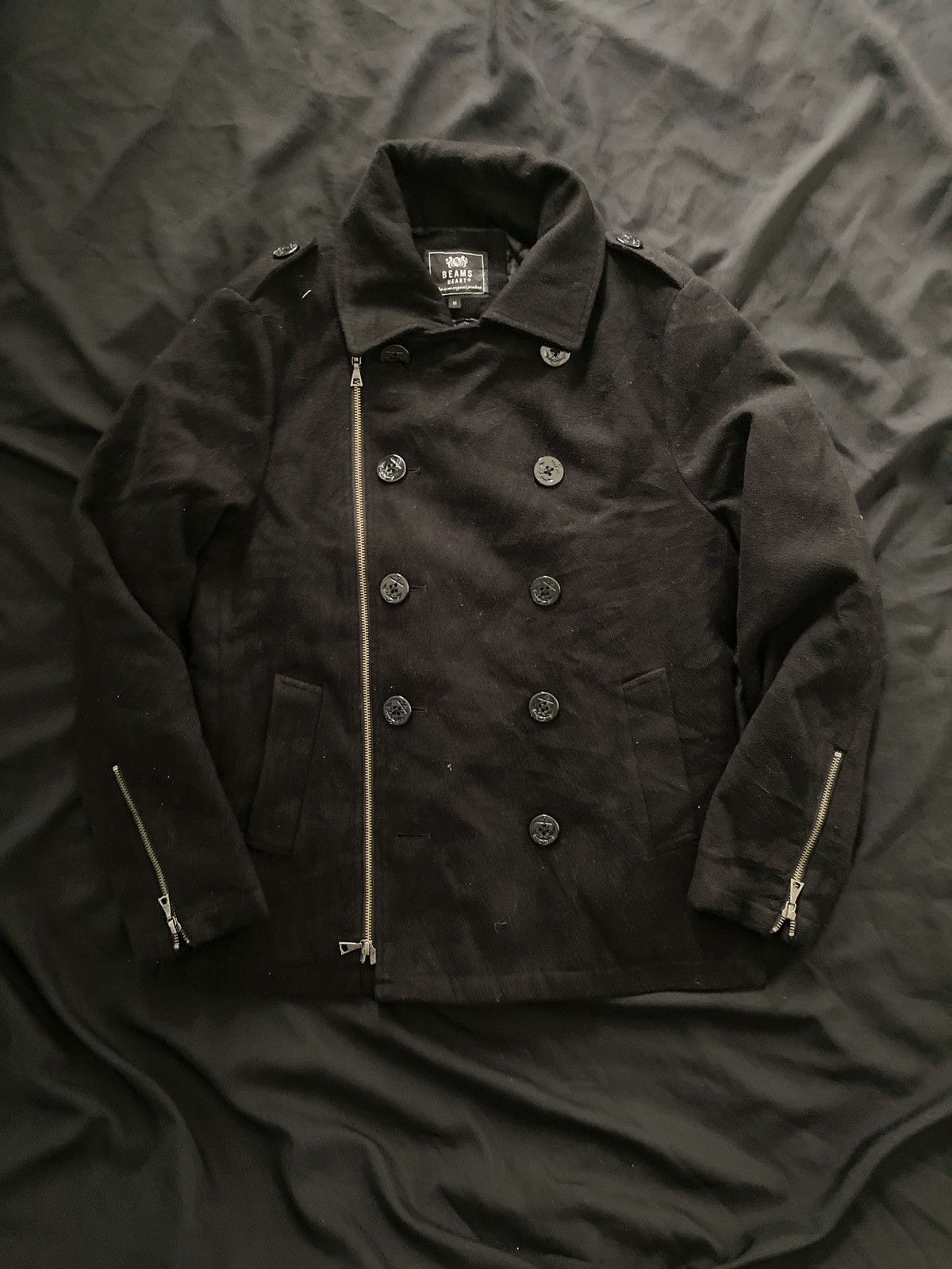 BUFFALO BOBS Beams Heart- Japanese Napoleon Wool Bondage Jacket Vkei Styl Size US M / EU 48-50 / 2 - 1 Thumbnail