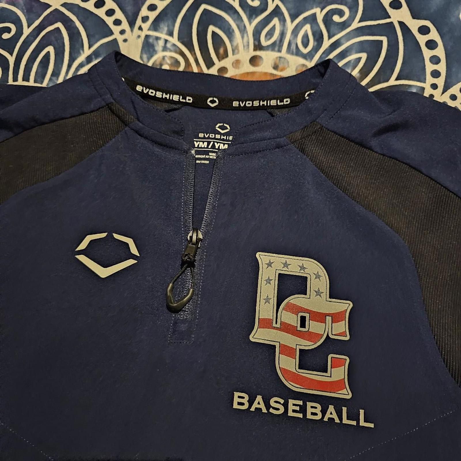 Designer EVOSHIELD DC Baseball Half Zip Navy Baseball Pullover Size US M / EU 48-50 / 2 - 3 Thumbnail