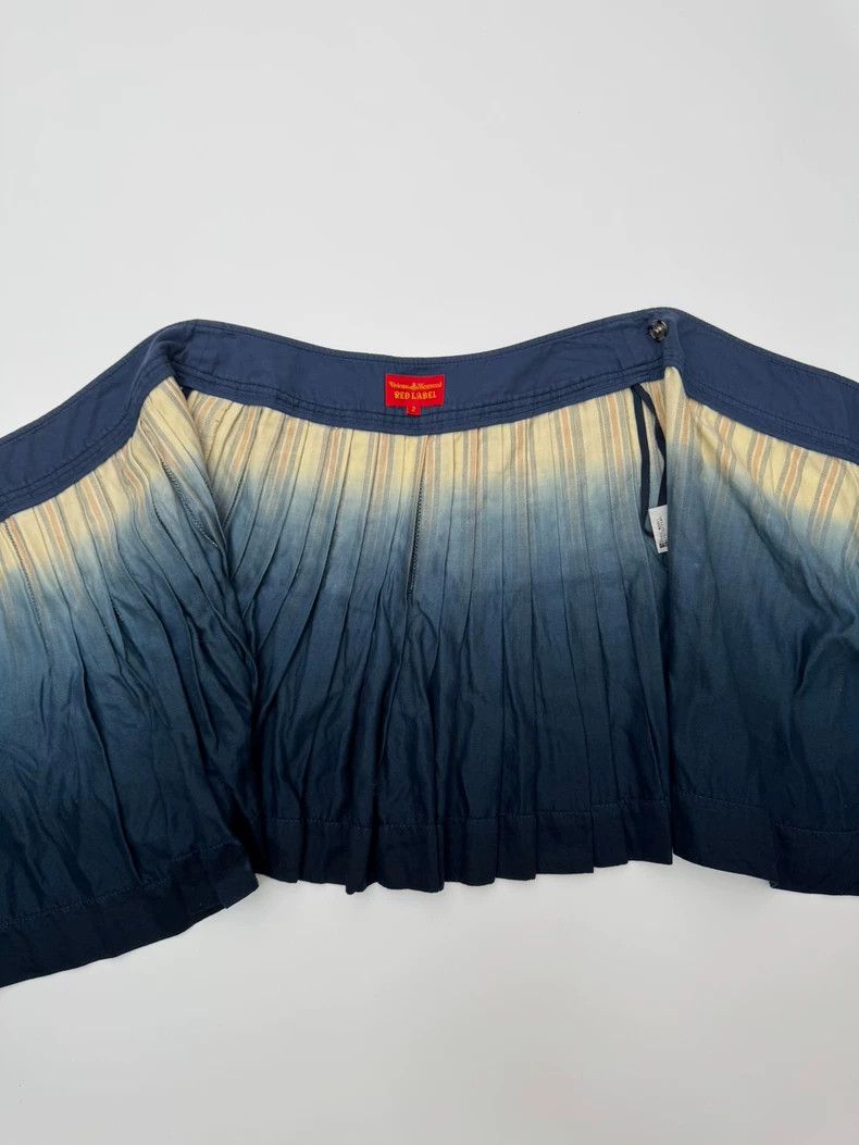 Vivienne Westwood Vivienne Westwood size2 Blue and white gradient pleated ski Size 27" / US 4 / IT 40 - 5 Thumbnail