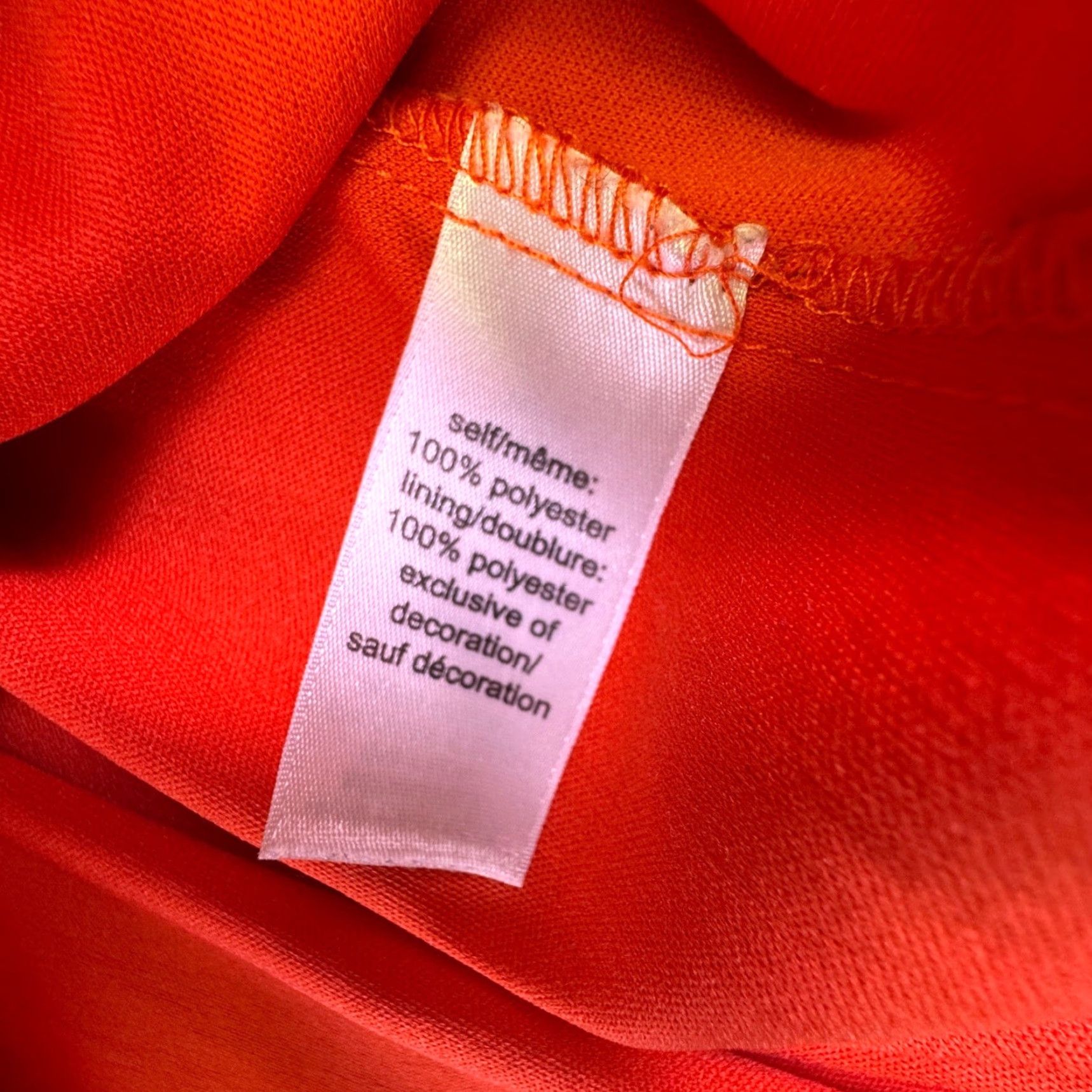 Vintage Studio Y Tank Top Women's M Orange Beaded Sequin Racerback Chiffon Camisole Party Casual Bohemian Beach Summer Vintage No Size M / US 6-8 / IT 42-44 - 5 Thumbnail