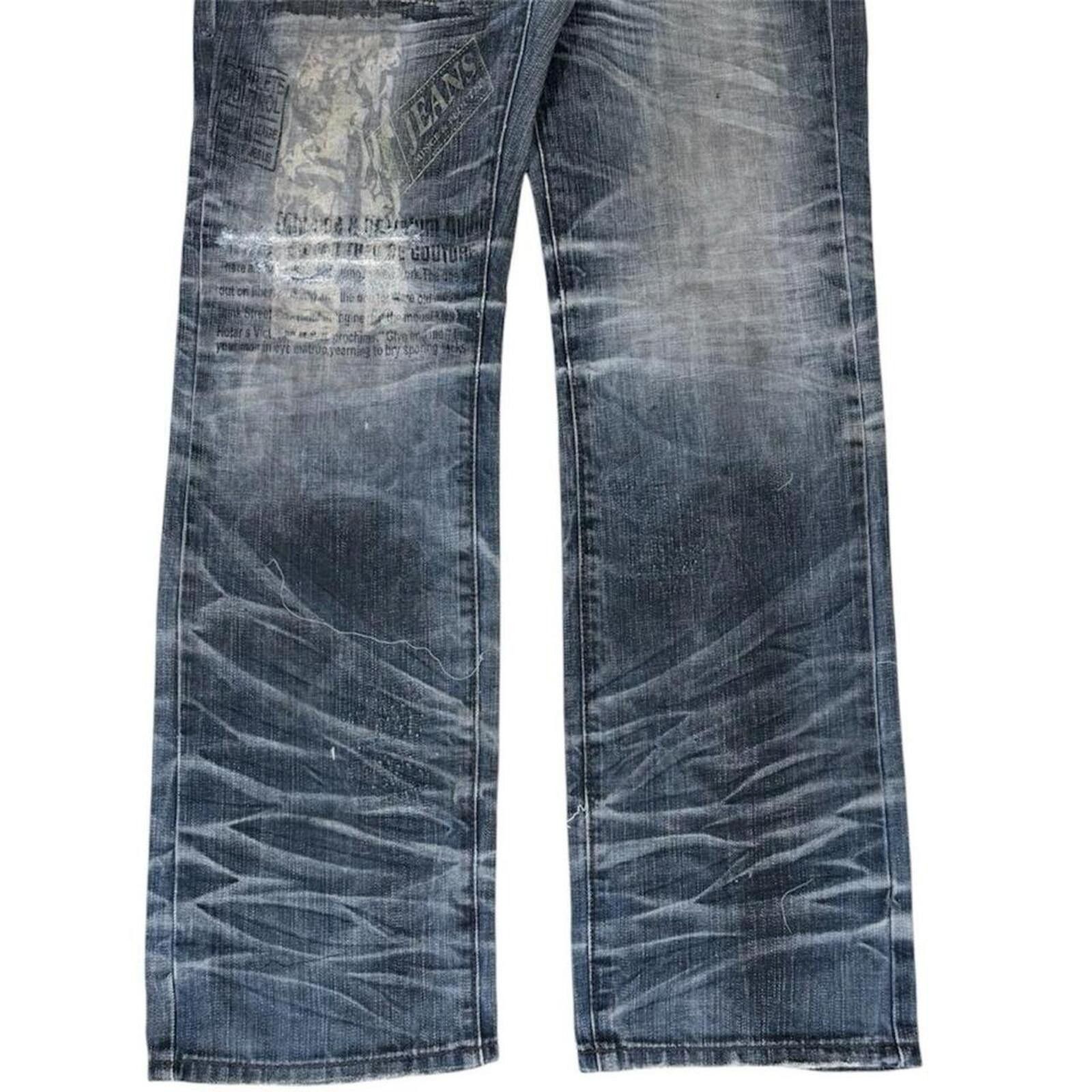 True Religion Vintage Cui Shou unique Dirty shade denim jeans Size US 31 - 6 Thumbnail