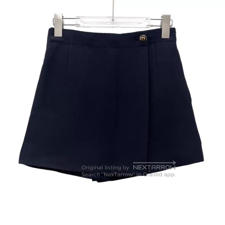 Dior Dior Black CD buckle design wool wrap skirt pants Size 24" / US 00 / IT 34 - 1 Thumbnail