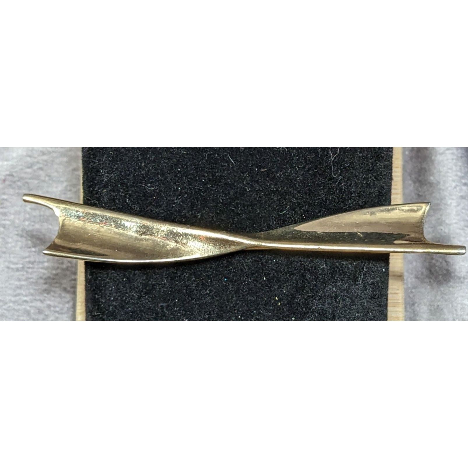 Other Vintage Art Deco Style Gold Tone Twist Brooch Size ONE SIZE - 4 Thumbnail