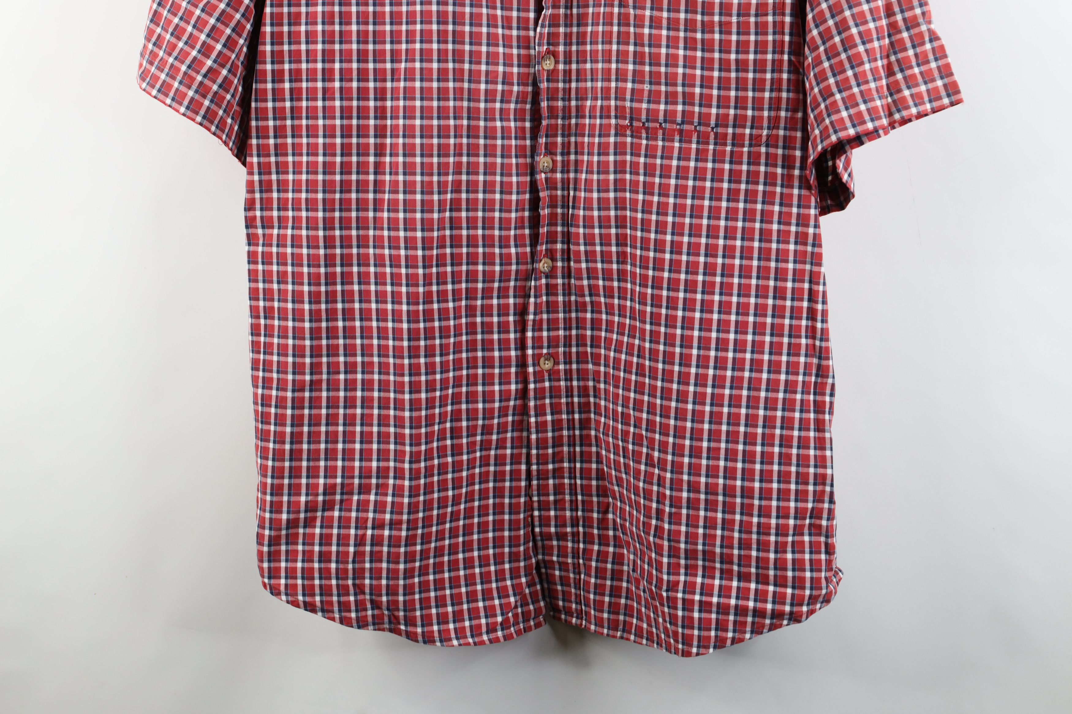 Carhartt × Vintage Vintage Carhartt Spell Out Short Sleeve Button Down Shirt Size US L / EU 52-54 / 3 - 3 Thumbnail