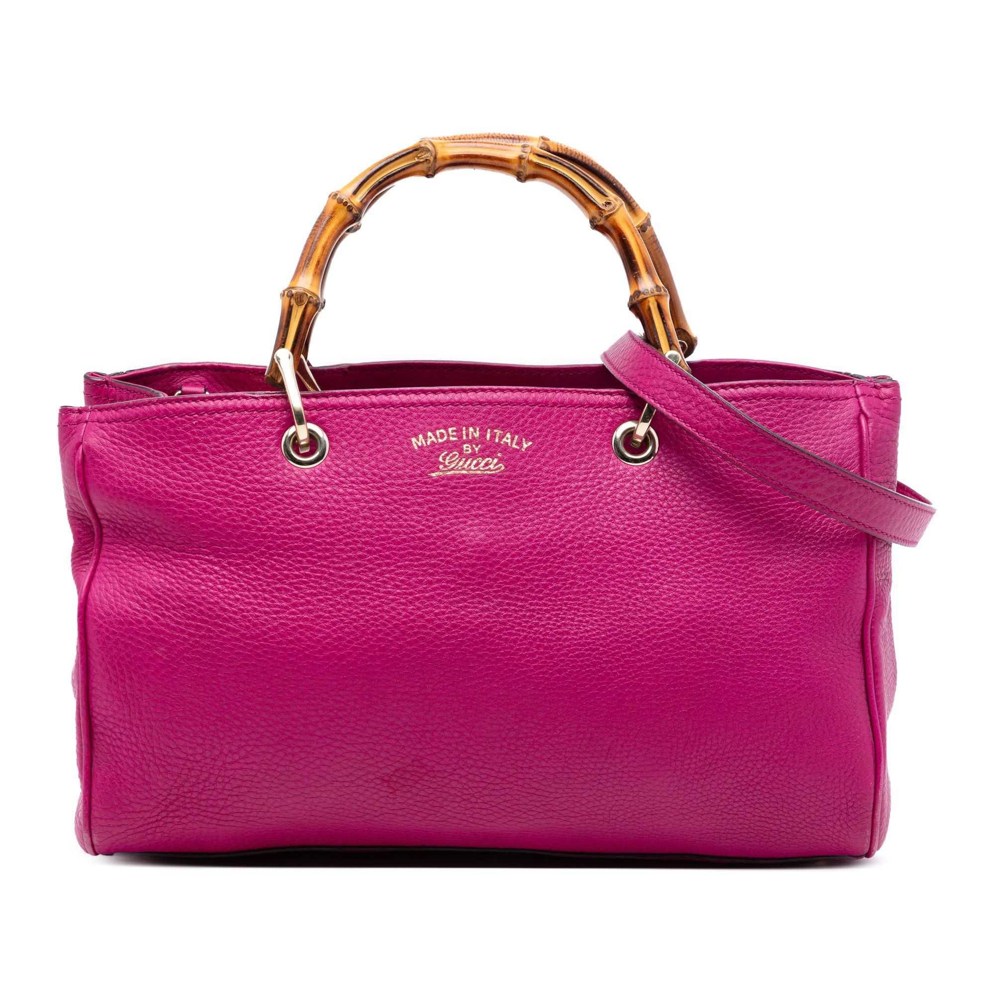 Gucci Medium Calfskin Bamboo Shopper Satchel Size ONE SIZE - 1 Thumbnail