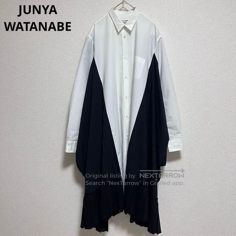 Junya Watanabe Junya Watanabe Patchwork Long Shirt Jacket Size XS / US 0-2 / IT 36-38 - 1 Thumbnail