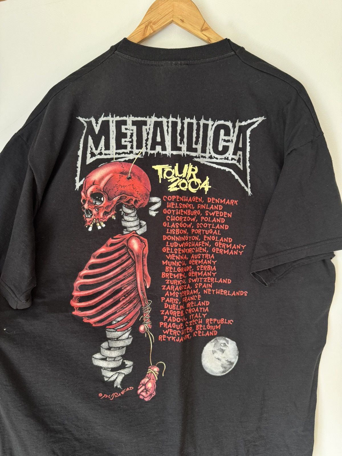 Band Tees Vintage 2004 Metallica Pushead Metal Heavy Band Tee Size XL Size US XL / EU 56 / 4 - 5 Thumbnail