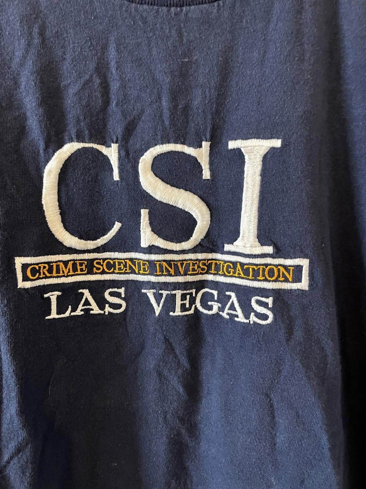 Delta Y2K CSI Las Vegas CSI Men SZ L Black T-Shirt Size US L / EU 52-54 / 3 - 2 Thumbnail