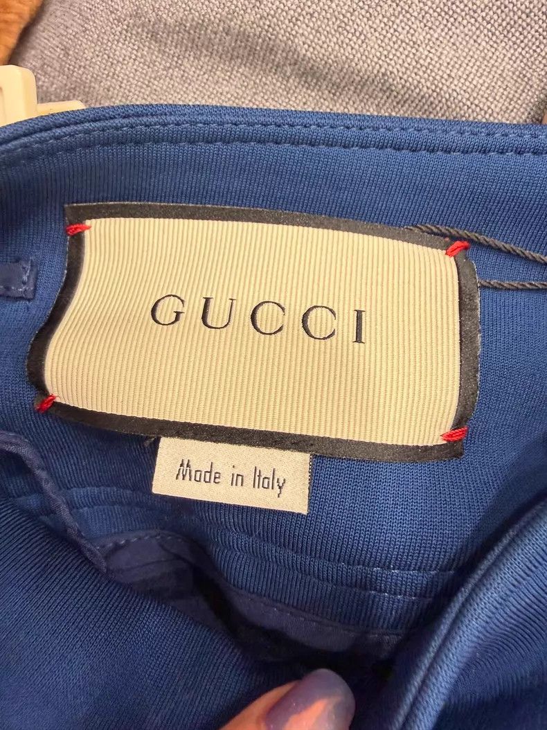 Gucci Gucci Blue and red flared trousers Size 25" / US 0 / IT 36 - 3 Thumbnail