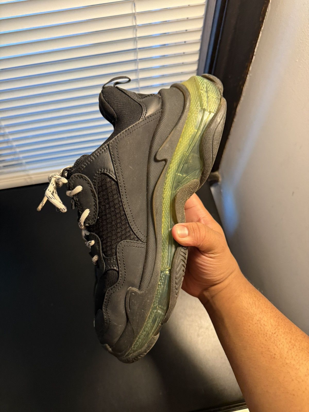 Balenciaga Balenciaga Triple S Black Green Sole Size 11 US / 44 EU Size US 11 / EU 44 - 10 Thumbnail