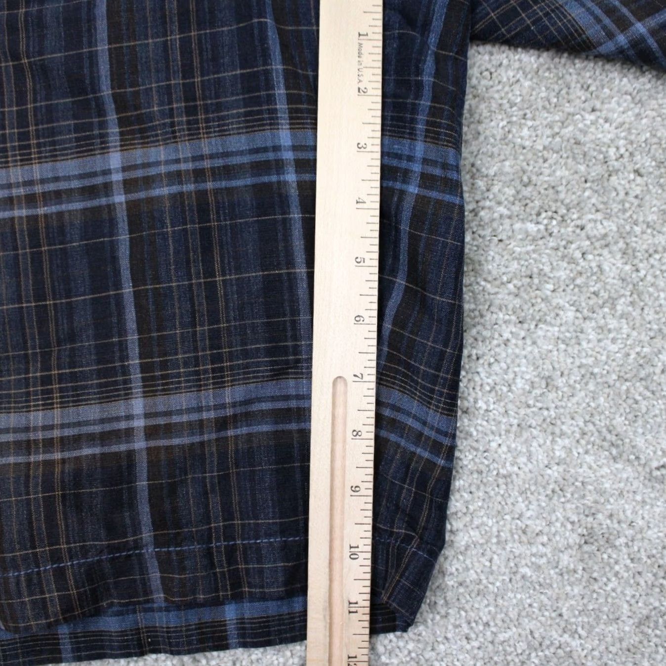 Tommy Bahama Tommy Bahama Shorts Mens 38 Black/Blue Linen/Silk Bermuda Flat Front 11" Casual Travel Beach Colorful Pattern Plaid G Mens Size US 38 / EU 54 - 4 Thumbnail
