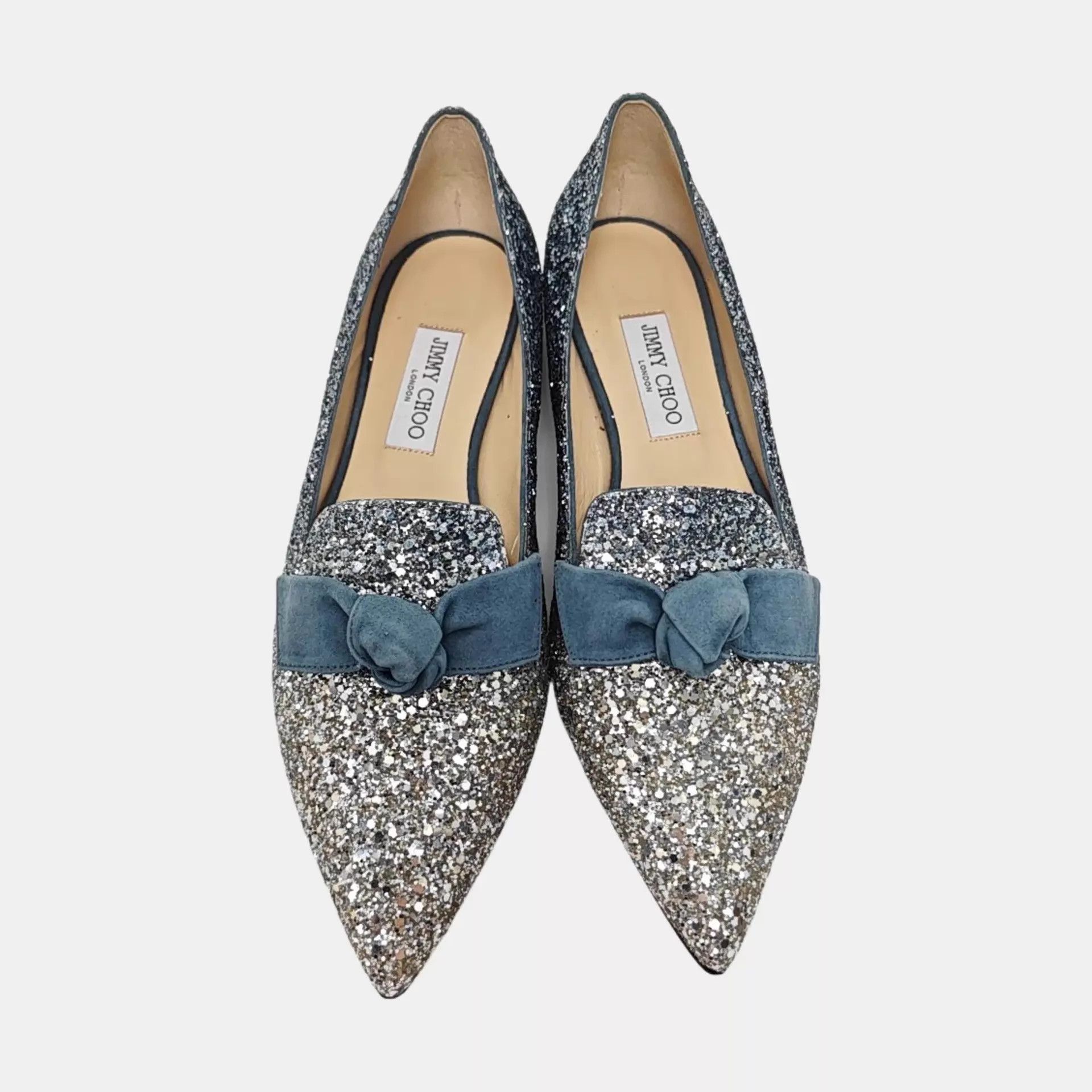 Jimmy Choo Jimmy Choo Sequin Bow Flat 41 New Size US 10.5 / IT 40.5 - 9 Thumbnail