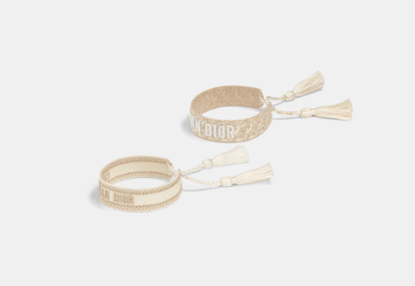 Dior o1w1db10126 B0961A Size : OS / Bracelet Set in Gold/White Size ONE SIZE - 1 Thumbnail