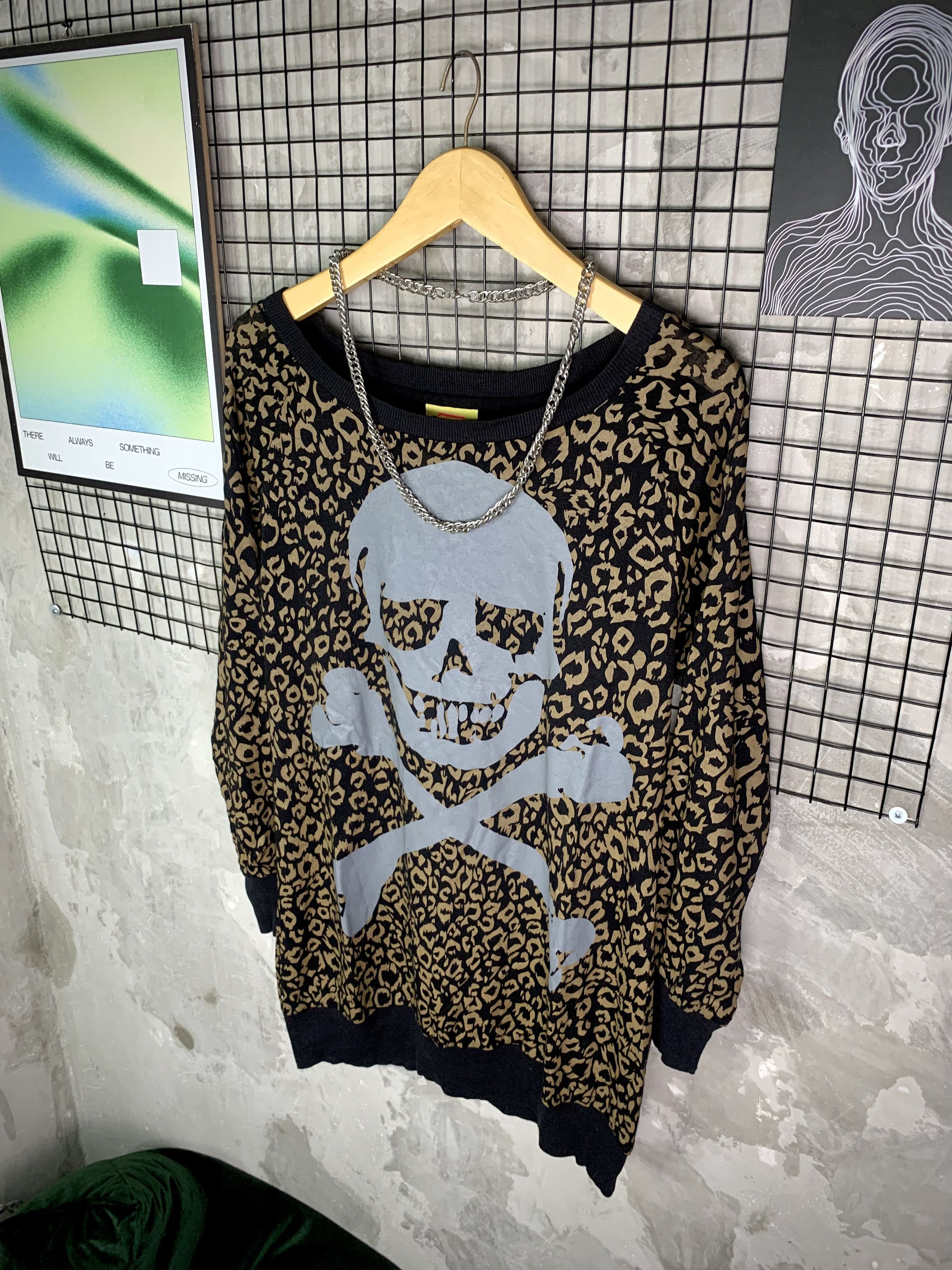 Super Lovers Y2K Supers Lovers Leopard Skull CrossBones LS Size US S / EU 44-46 / 1 - 2 Thumbnail