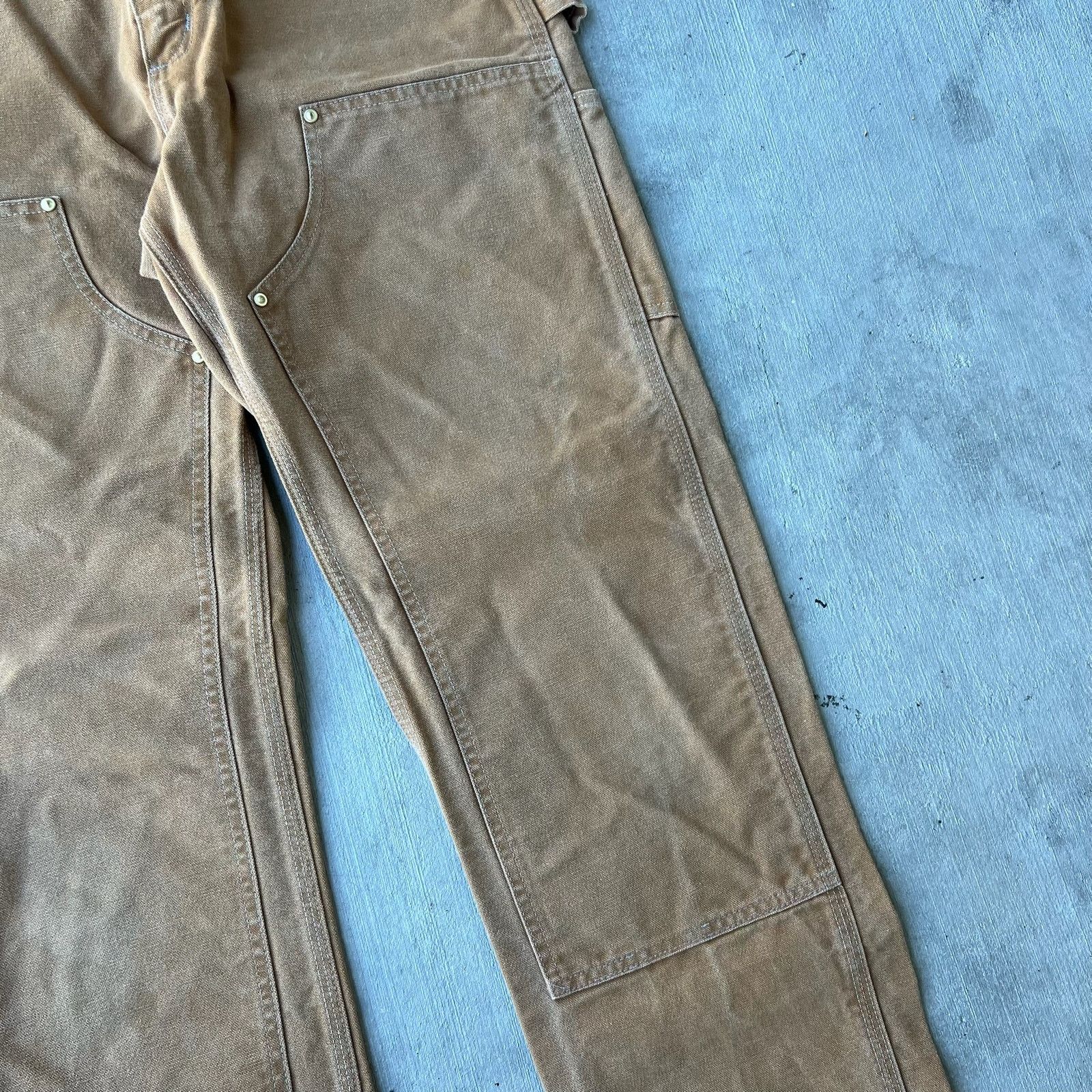Carhartt × Vintage Carhartt brown double knee work wear carpenter pants Size US 31 - 3 Thumbnail