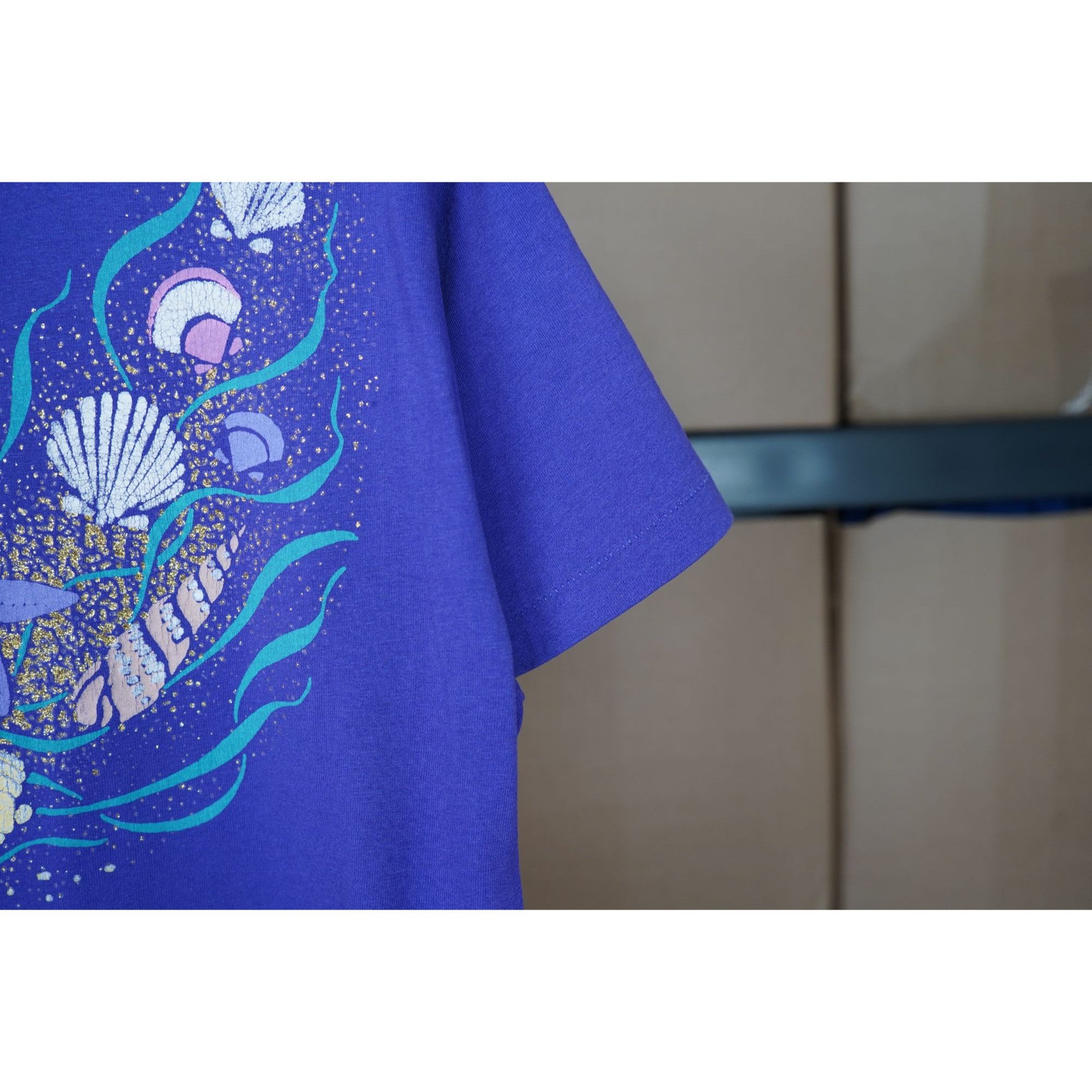 Vintage 90s Seashells & Starfish Graphic Art Beach Tee M Size US M / EU 48-50 / 2 - 4 Thumbnail