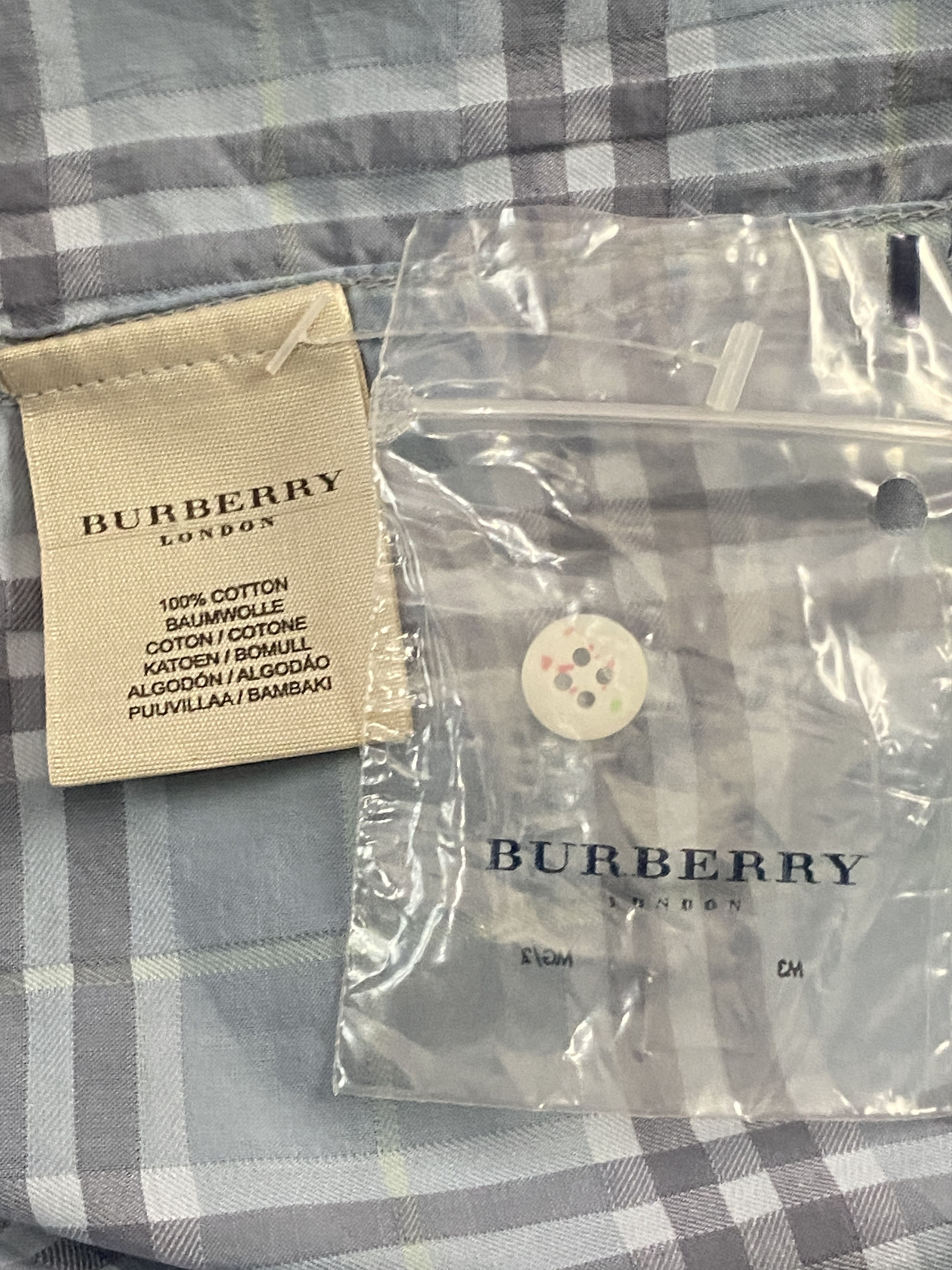 Burberry Burberry Men's Nova Check Short Sleeve Shirt - L Size US L / EU 52-54 / 3 - 8 Thumbnail